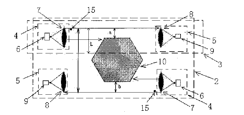 Method for detecting deformation of fuel assembly after irradiation of pressurized-water reactor nuclear power plant and implementation device thereof