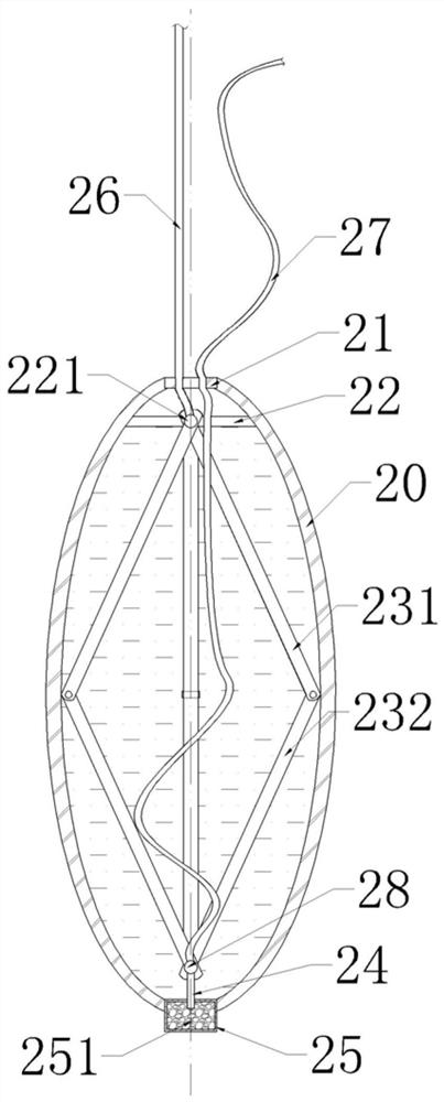 Automatic processing device for blast holes with karst caves