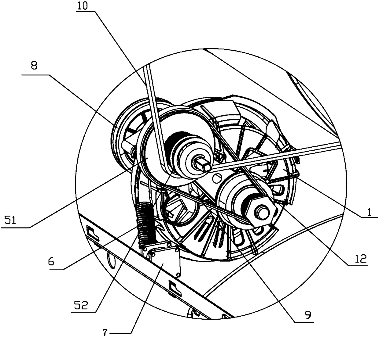 Clutch structure and clothes processing device