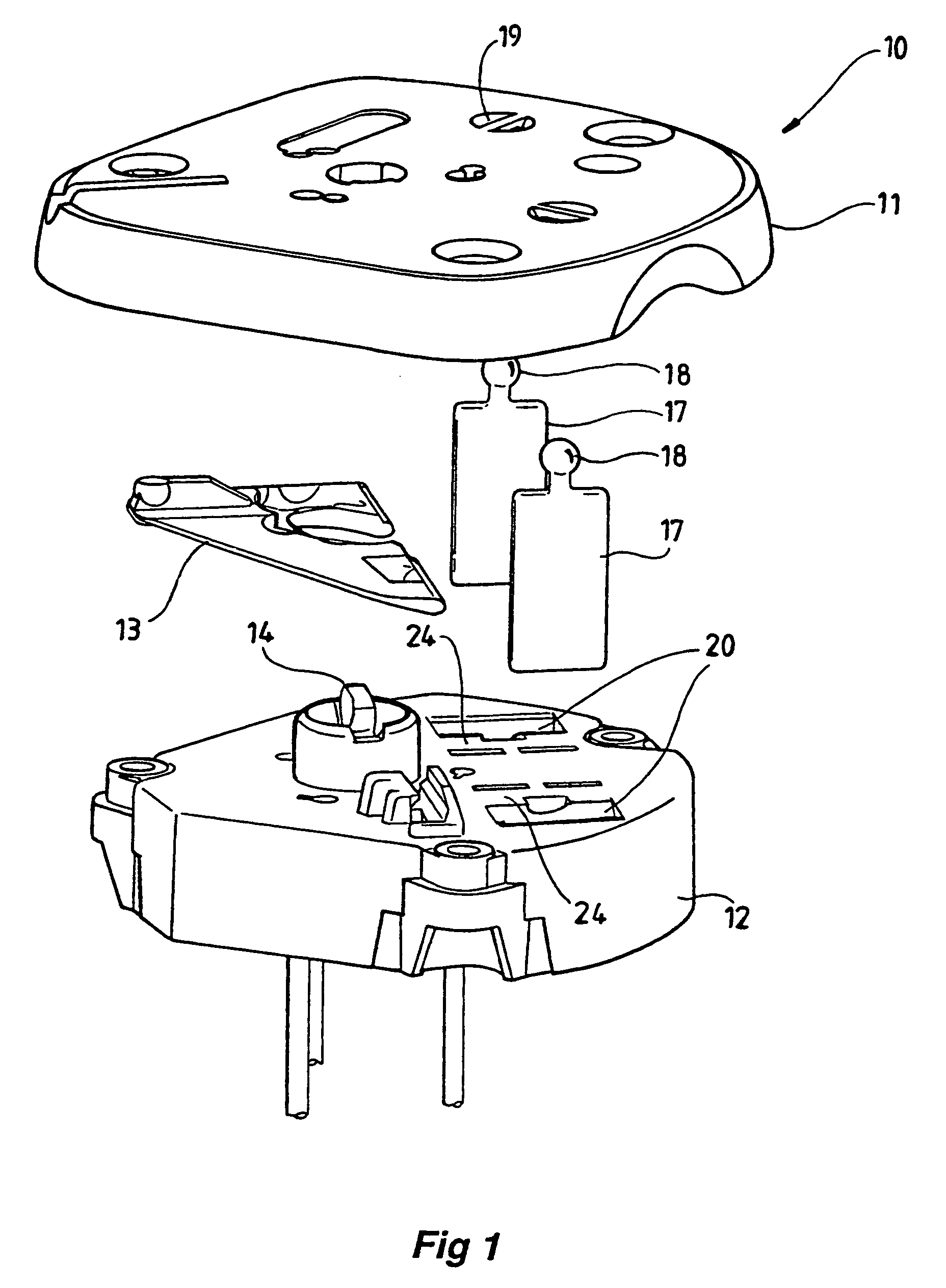 Mirror mounting assembly for controlling vibration of a mirror