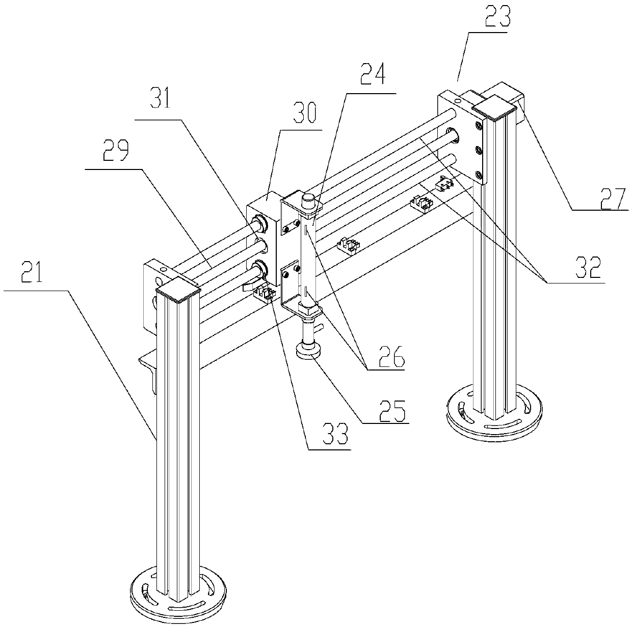 A single-axis motion control training device and loading and unloading method