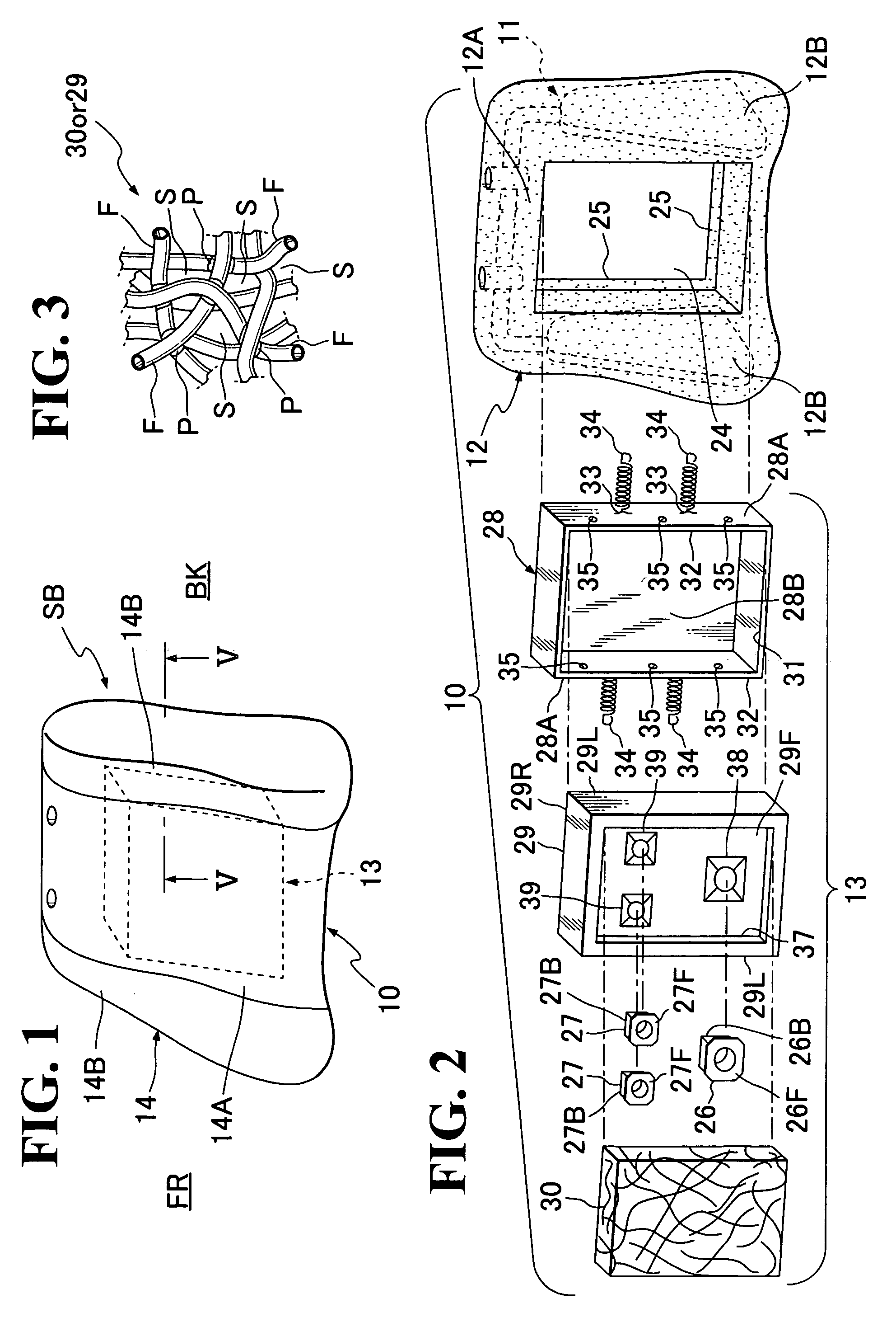 Acoustic structure of seat back