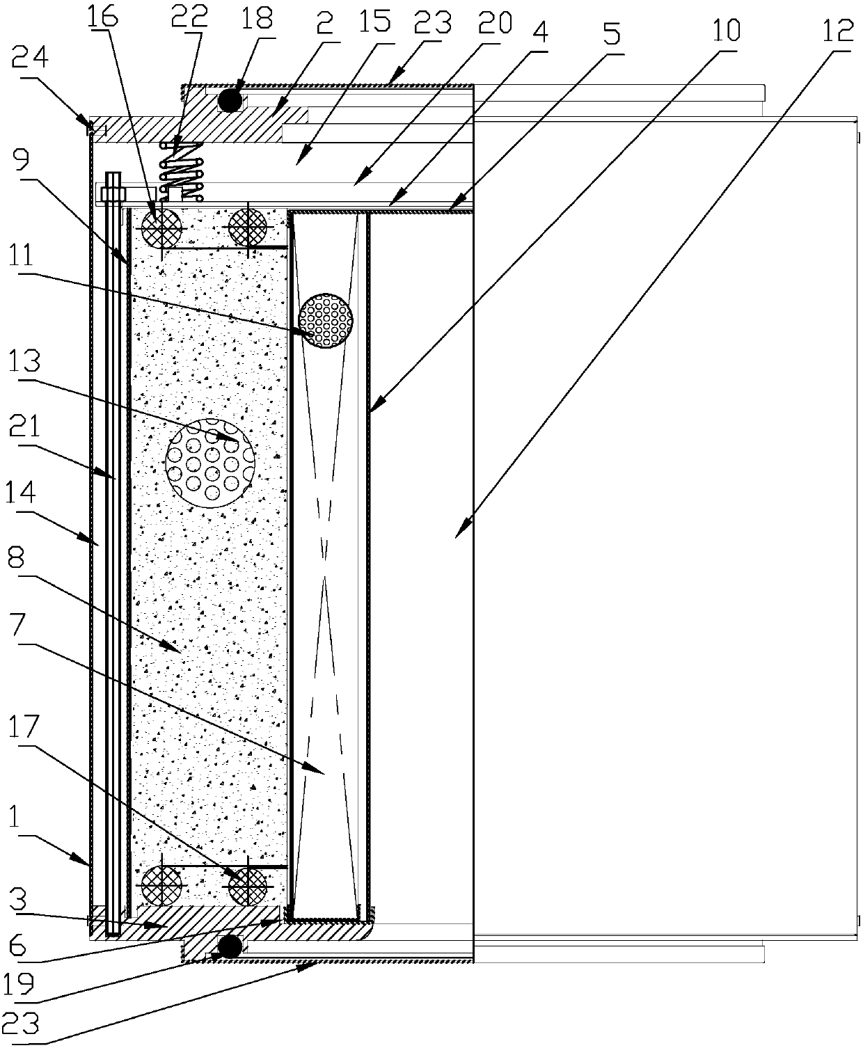 Three-proofing filtering element