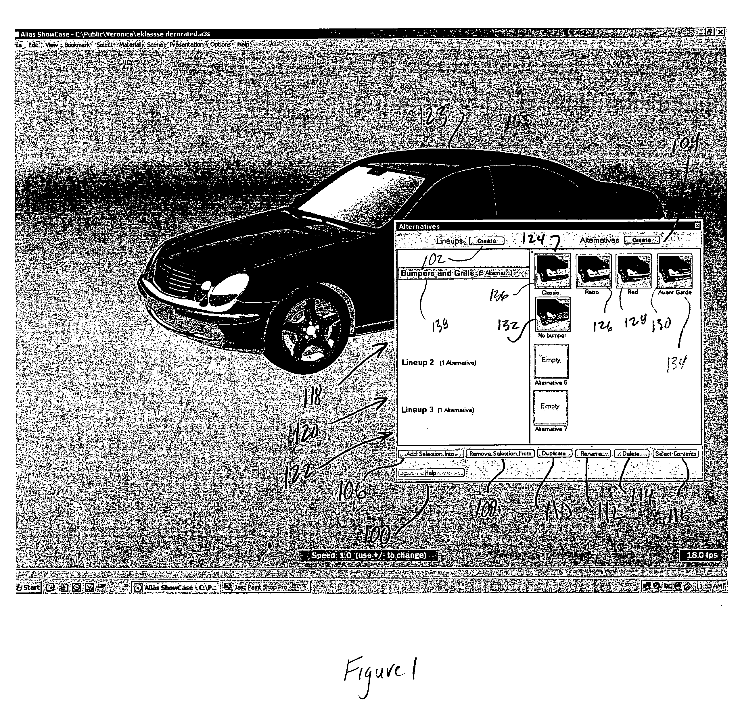 3D scene object switching system