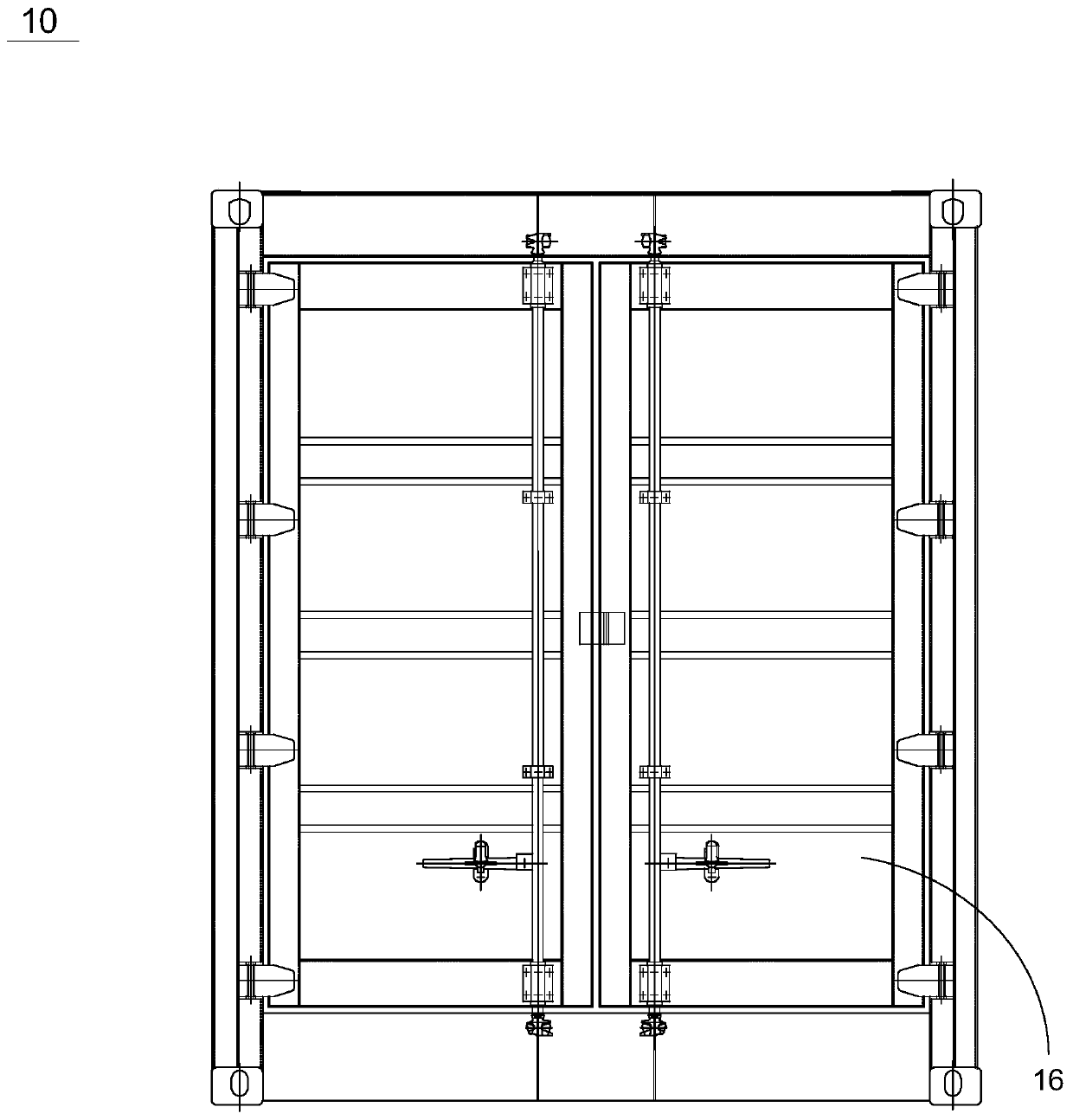 Container type firefighting system