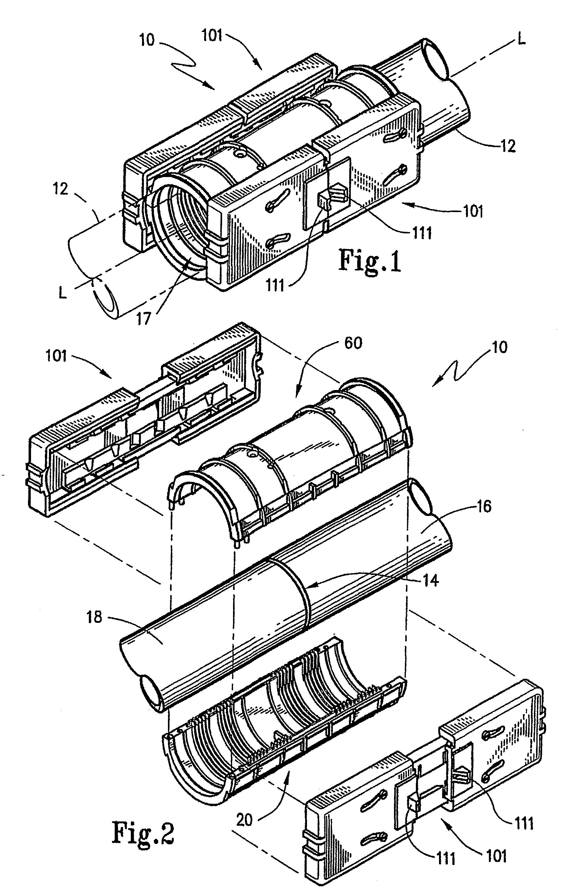 Splicing Device and Method for Sealing Conduit Spaces