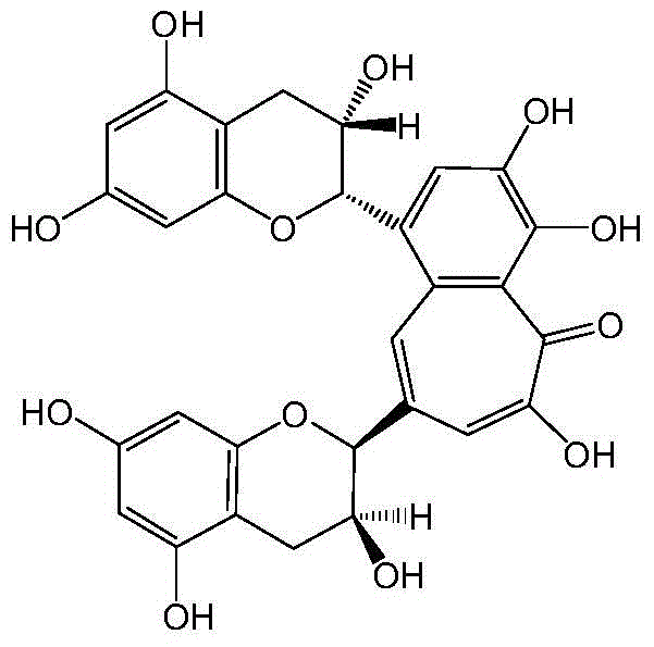 A kind of preparation method of simple theaflavin monomer