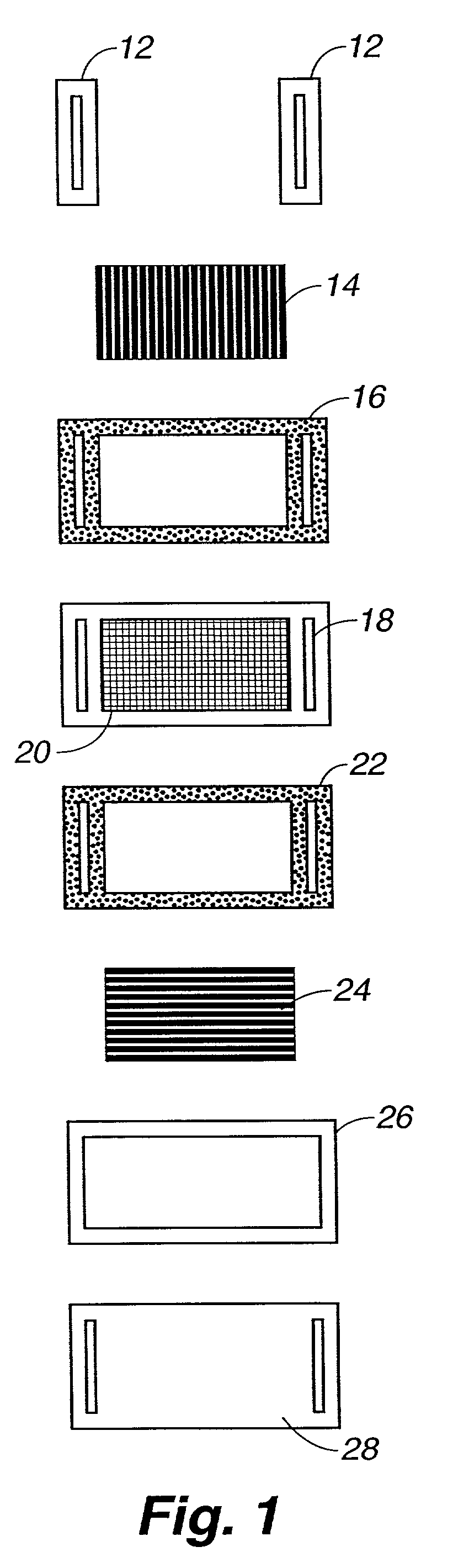 Fuel cell stack with passive air supply