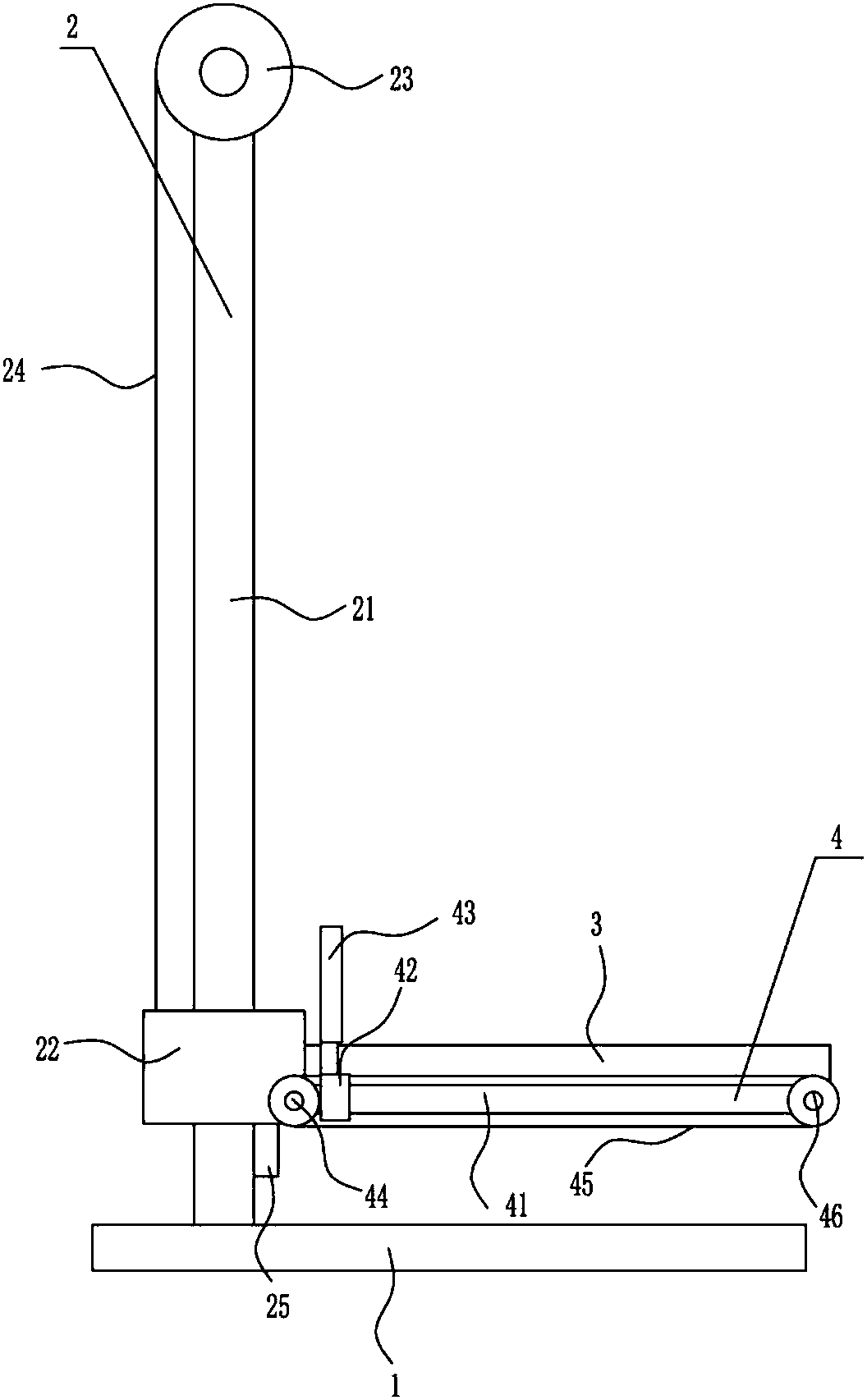 Brick conveying device for building construction