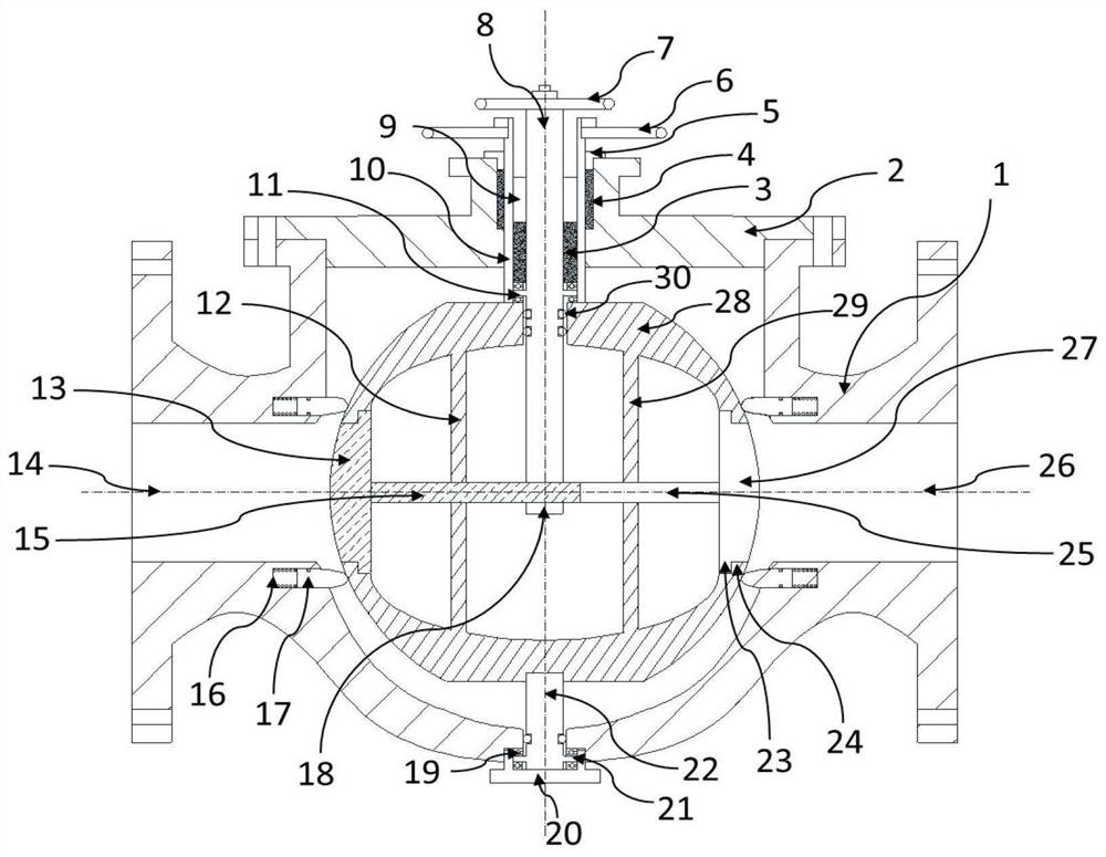 Heat supply wear-resistant ball valve