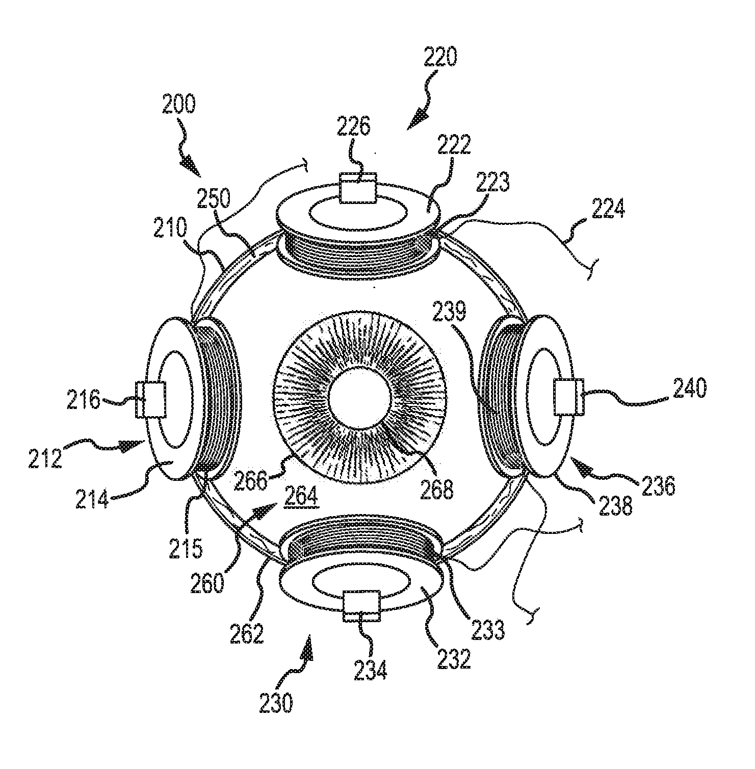 Animatronic eye with an electromagnetic drive and fluid suspension and with video capability