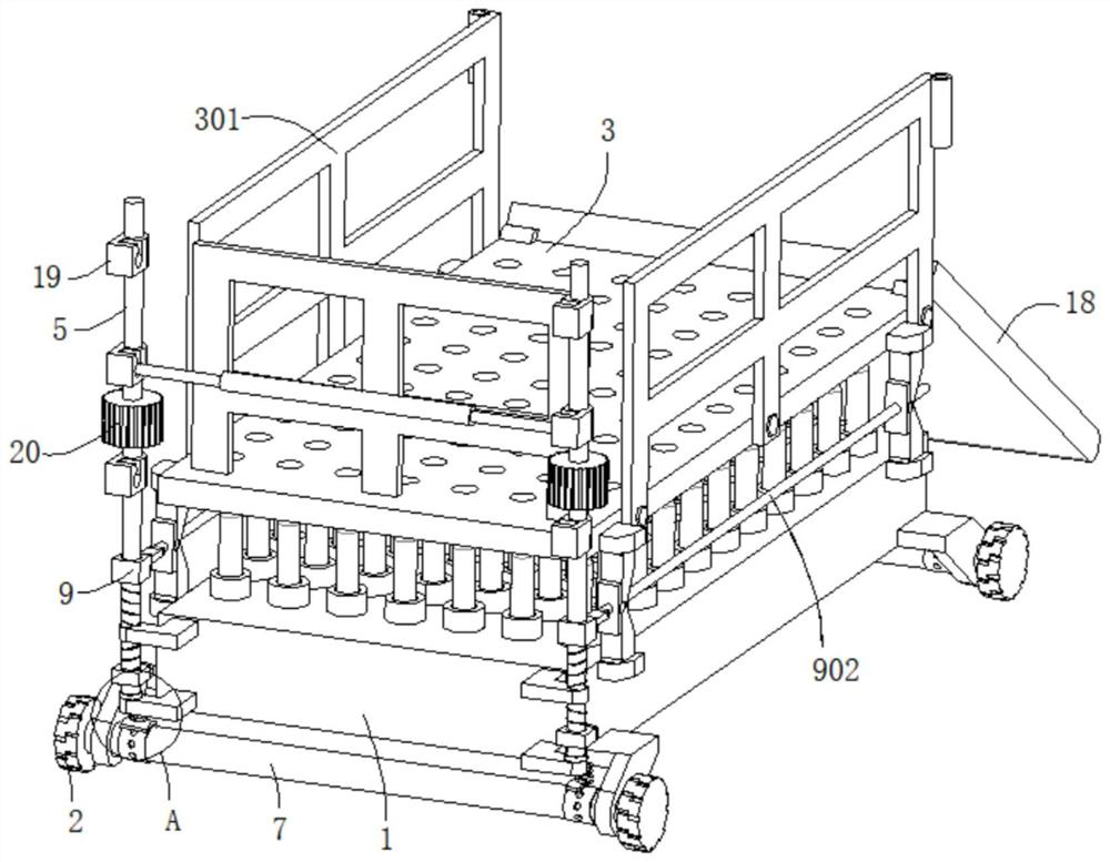 Multi-condition adaptive waterproof material transfer device