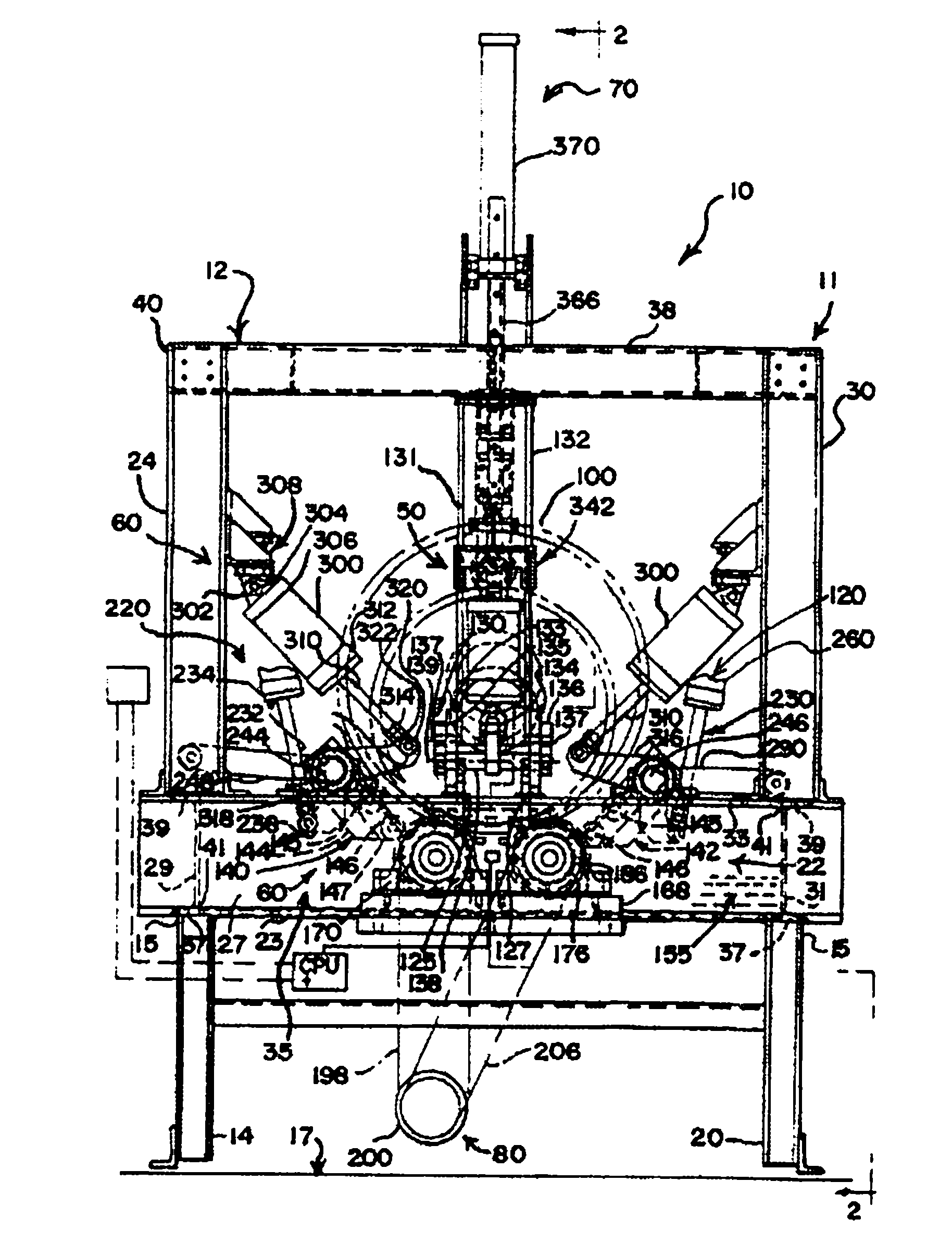 Method and apparatus for railway wheel ultrasonic testing apparatus