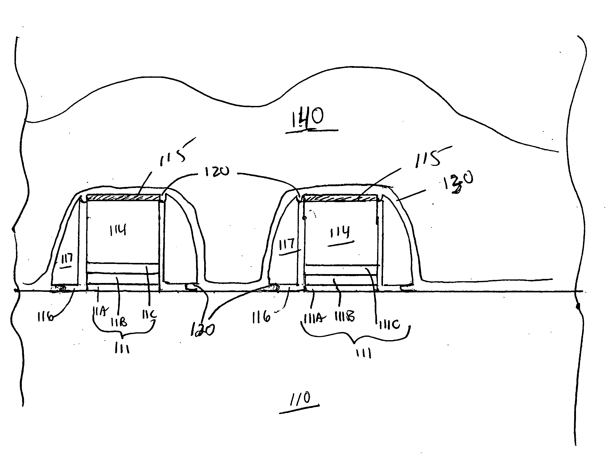 Conformal liner for gap-filling