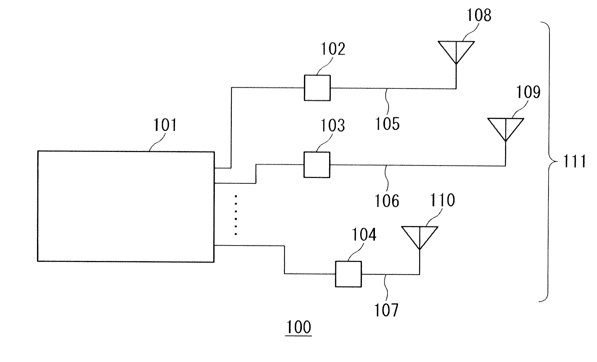 Array antenna apparatus having shortest wiring distance to antenna elements