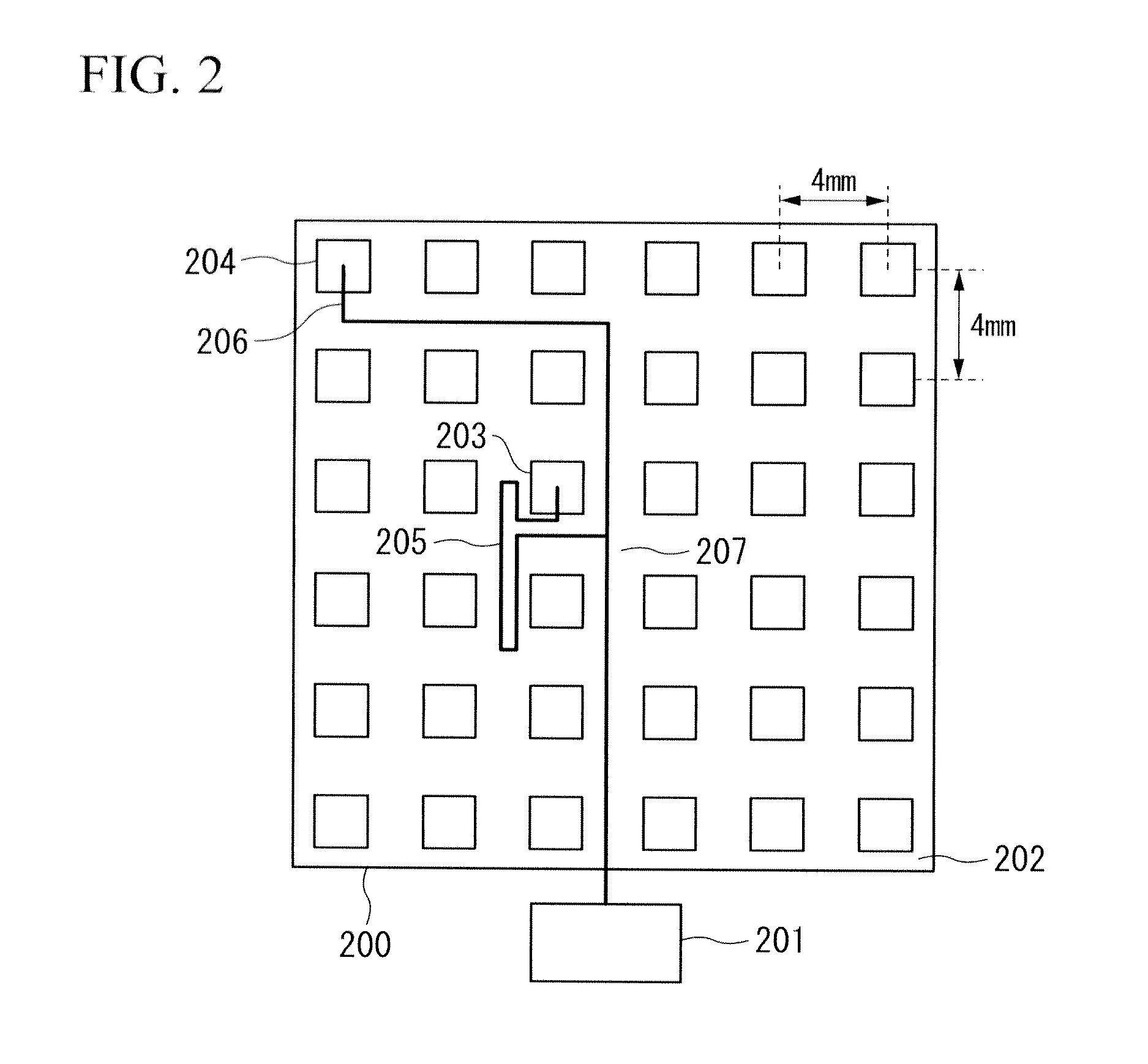 Array antenna apparatus having shortest wiring distance to antenna elements