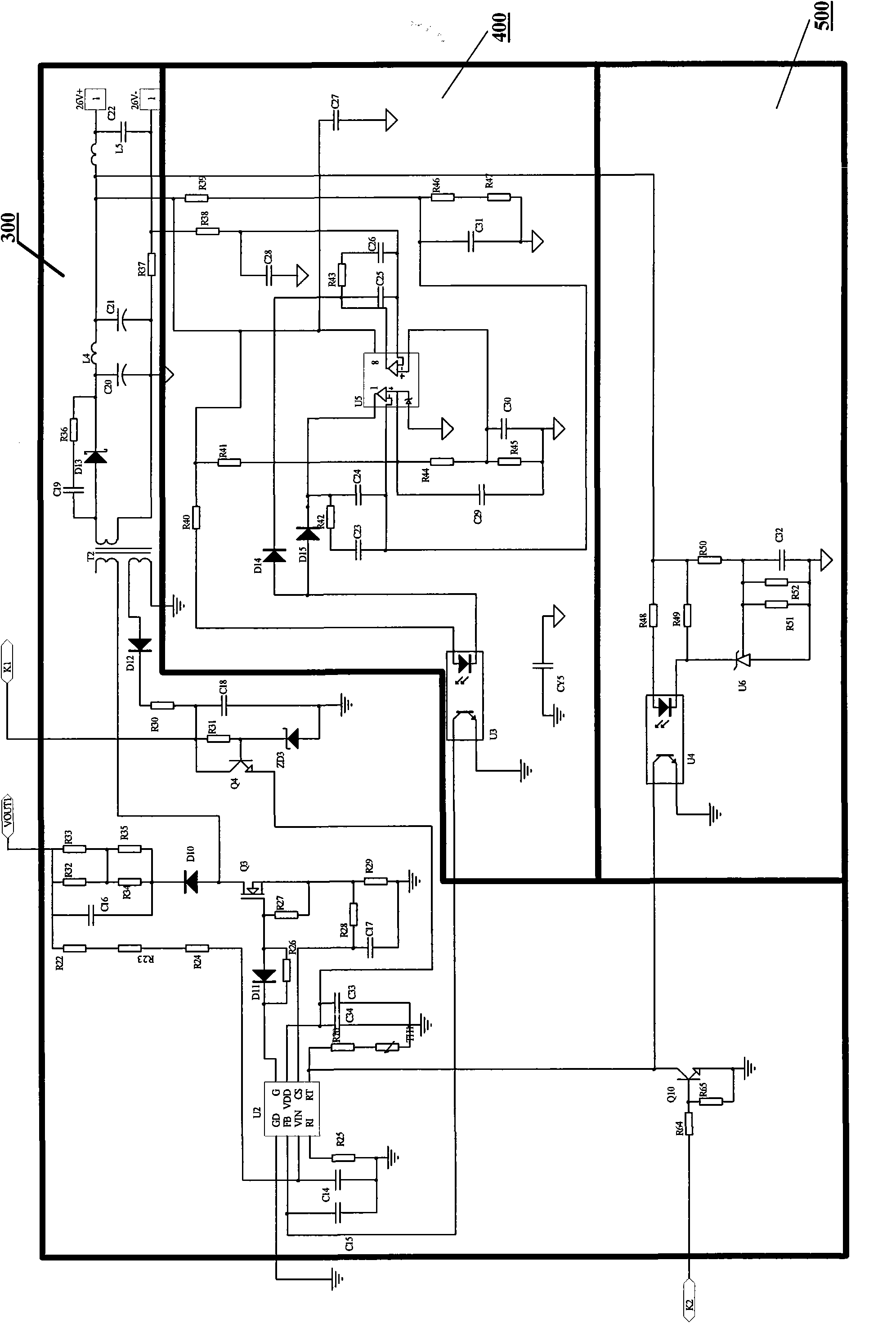 LED direct-current input control circuit