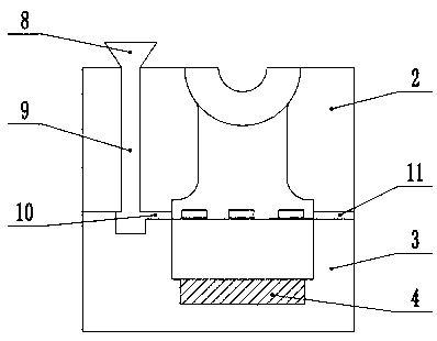 Double-liquid composite casting protective agent