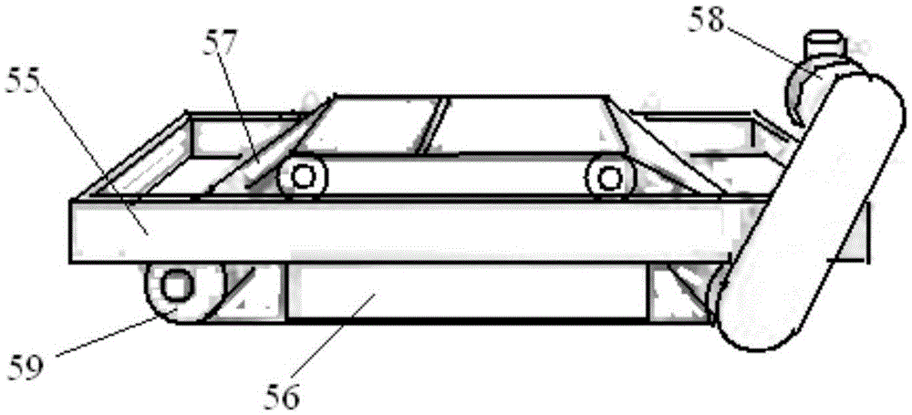 Four-shaft crusher of urban household garbage disposal system