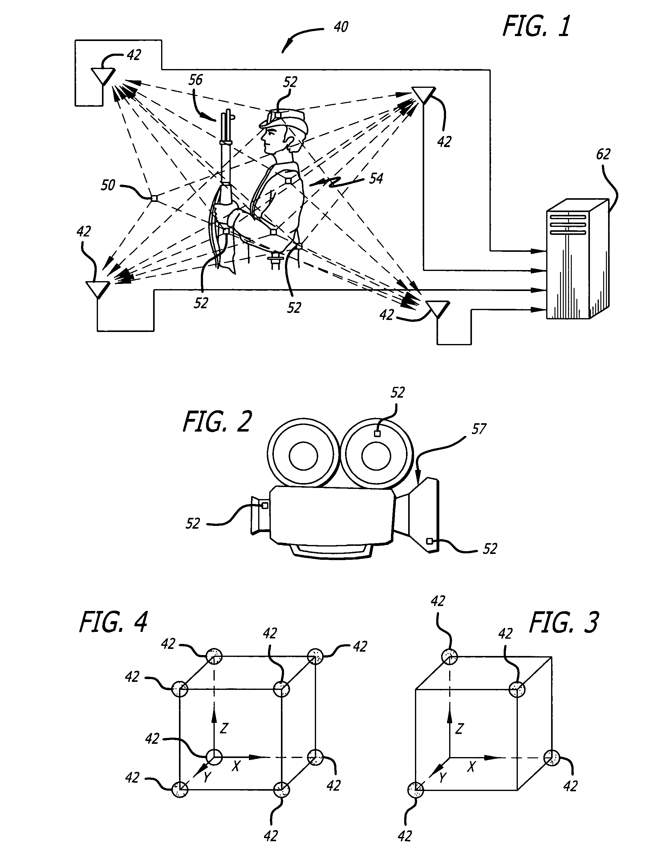 Radio frequency motion tracking system and method