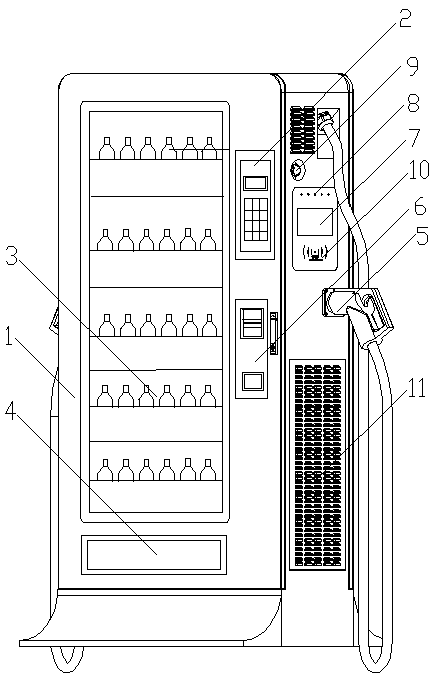 Charging pile with vending function