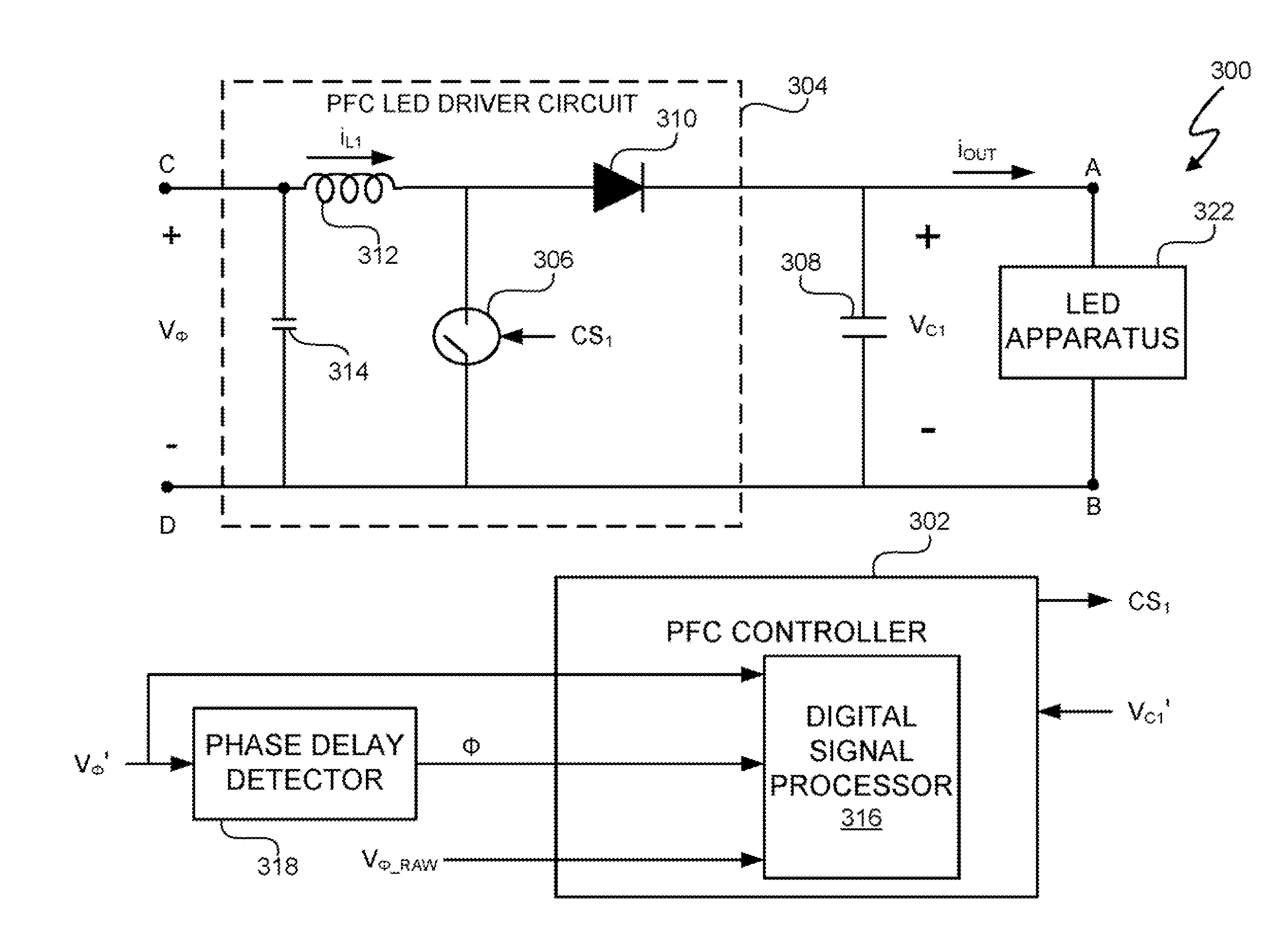 Lighting System With Power Factor Correction Control Data Determined From A Phase Modulated Signal