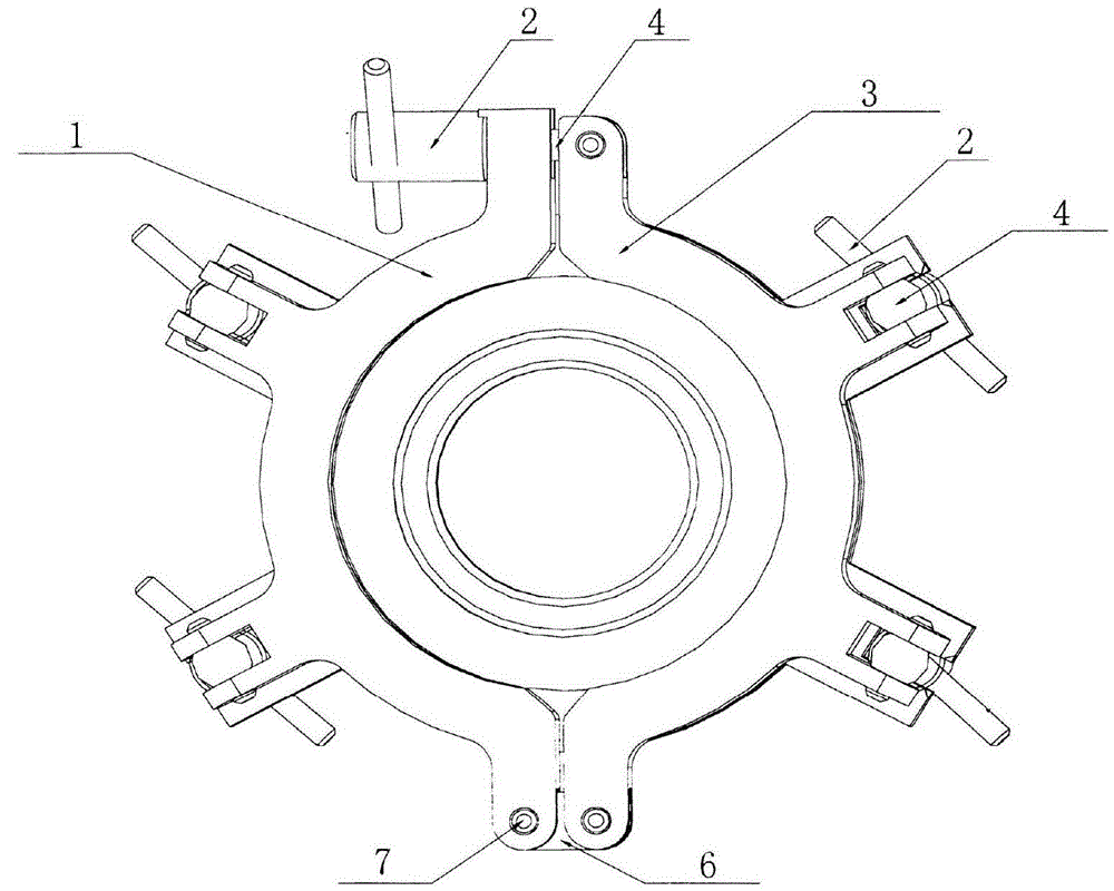 Air-pressing tool fixture and application thereof