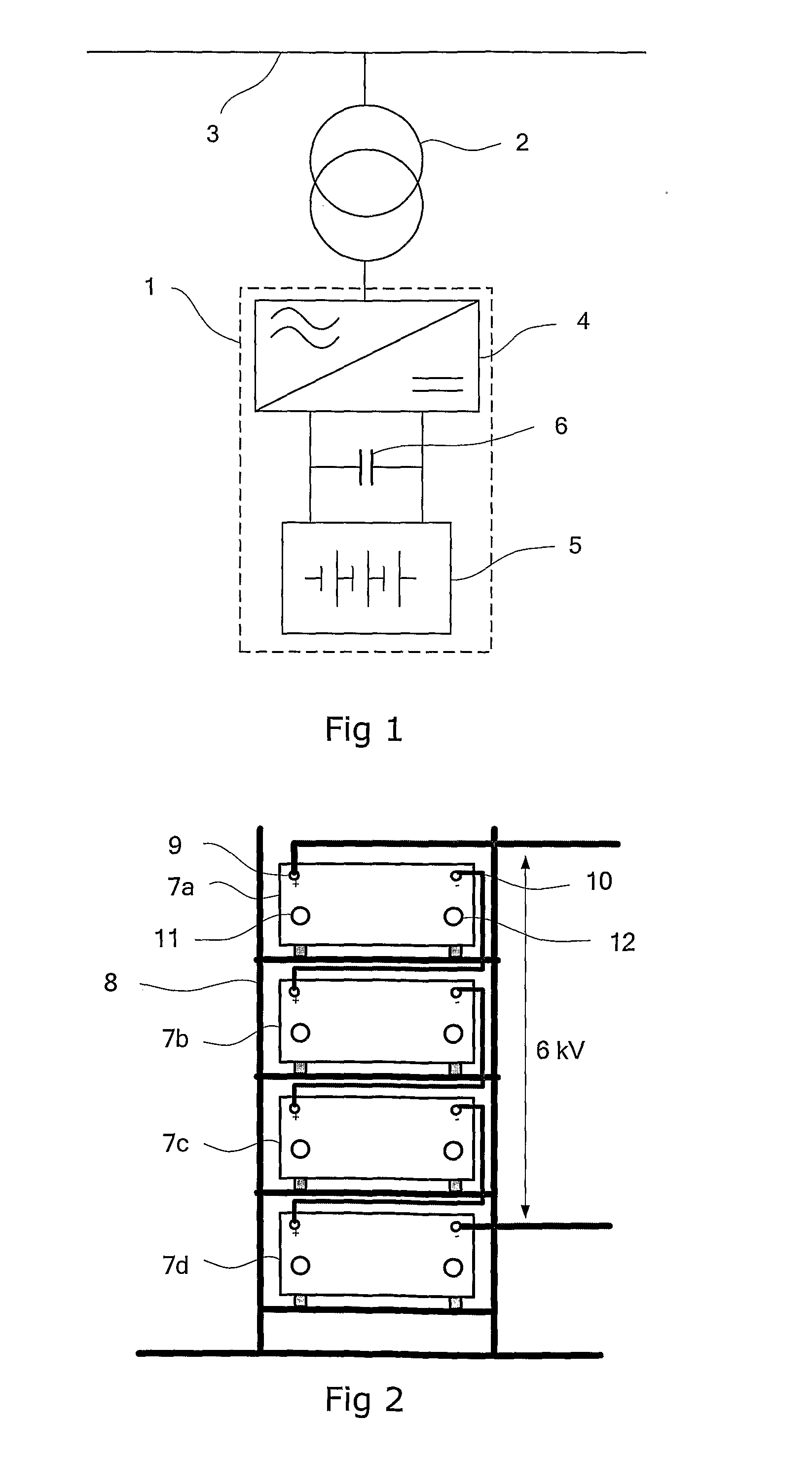 Power compensator and method for providing a black start with that compensator