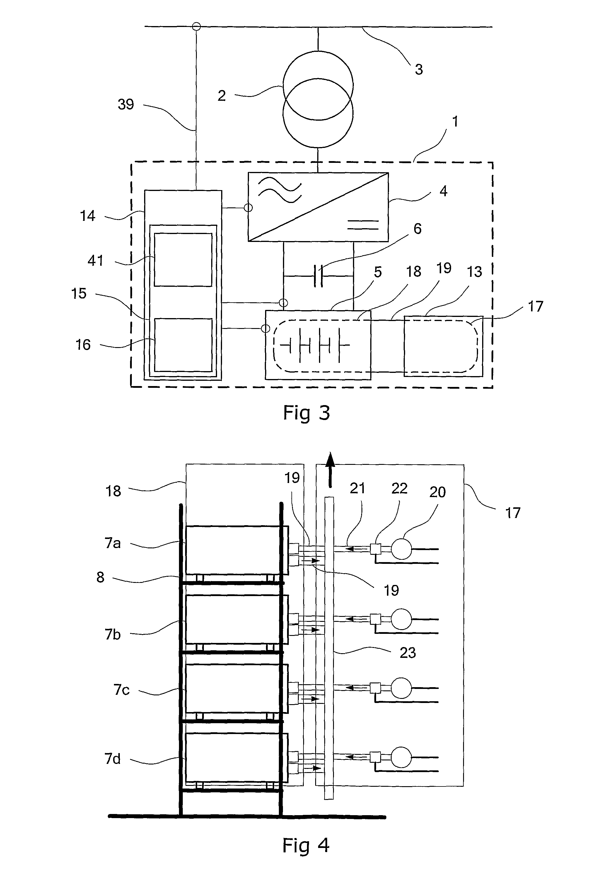 Power compensator and method for providing a black start with that compensator