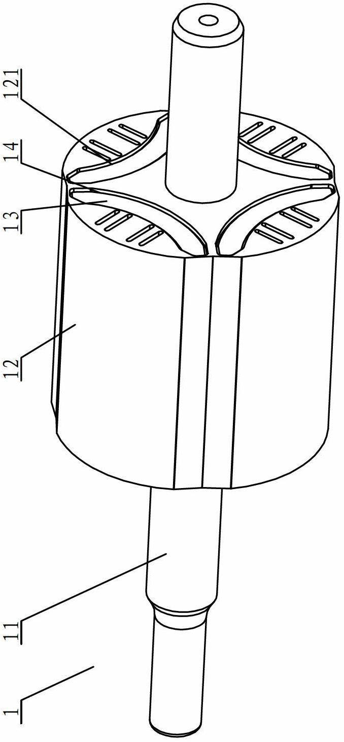 Permanent-magnet rotor with embedded magnetic steels