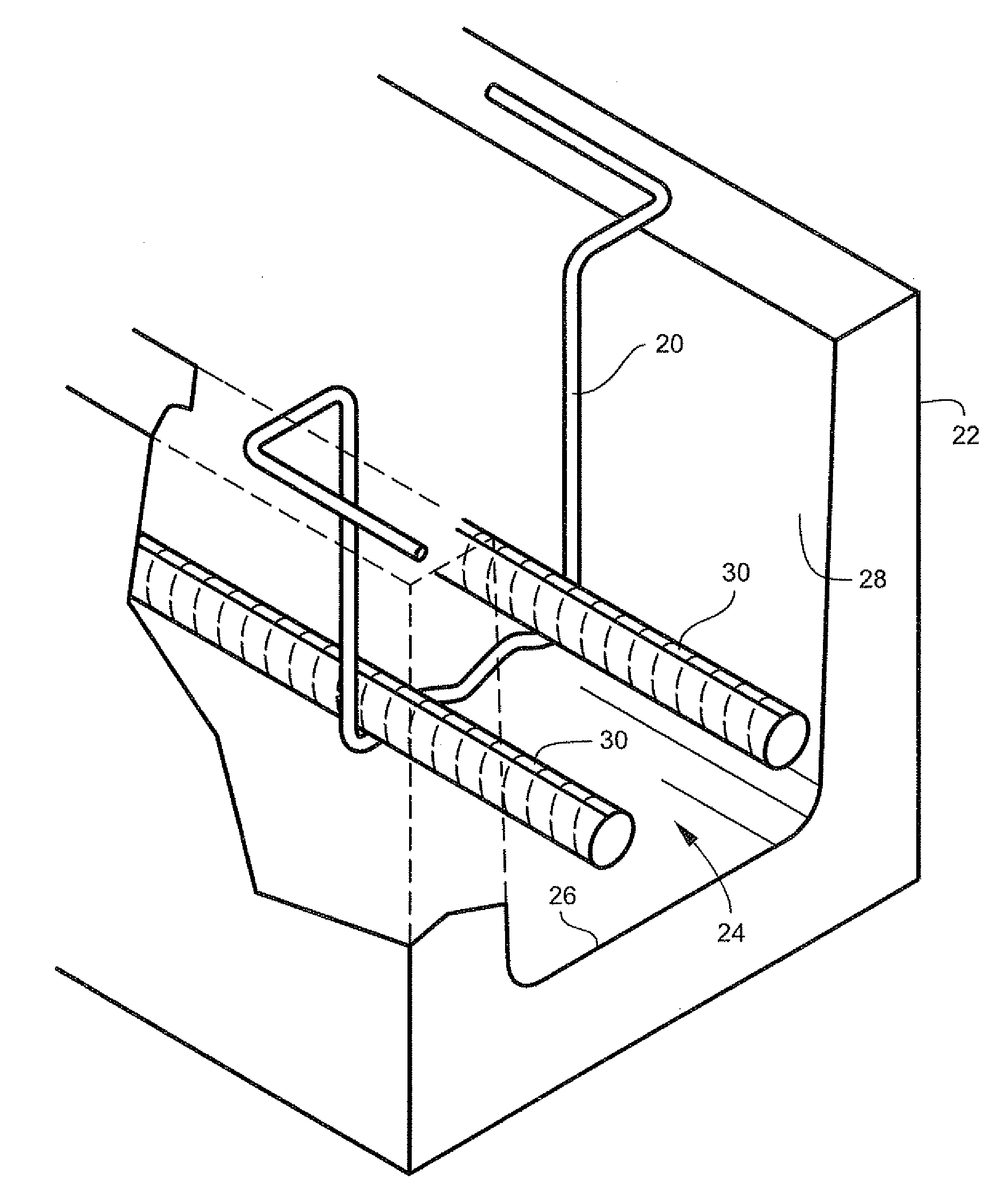 Bond beam rebar positioner