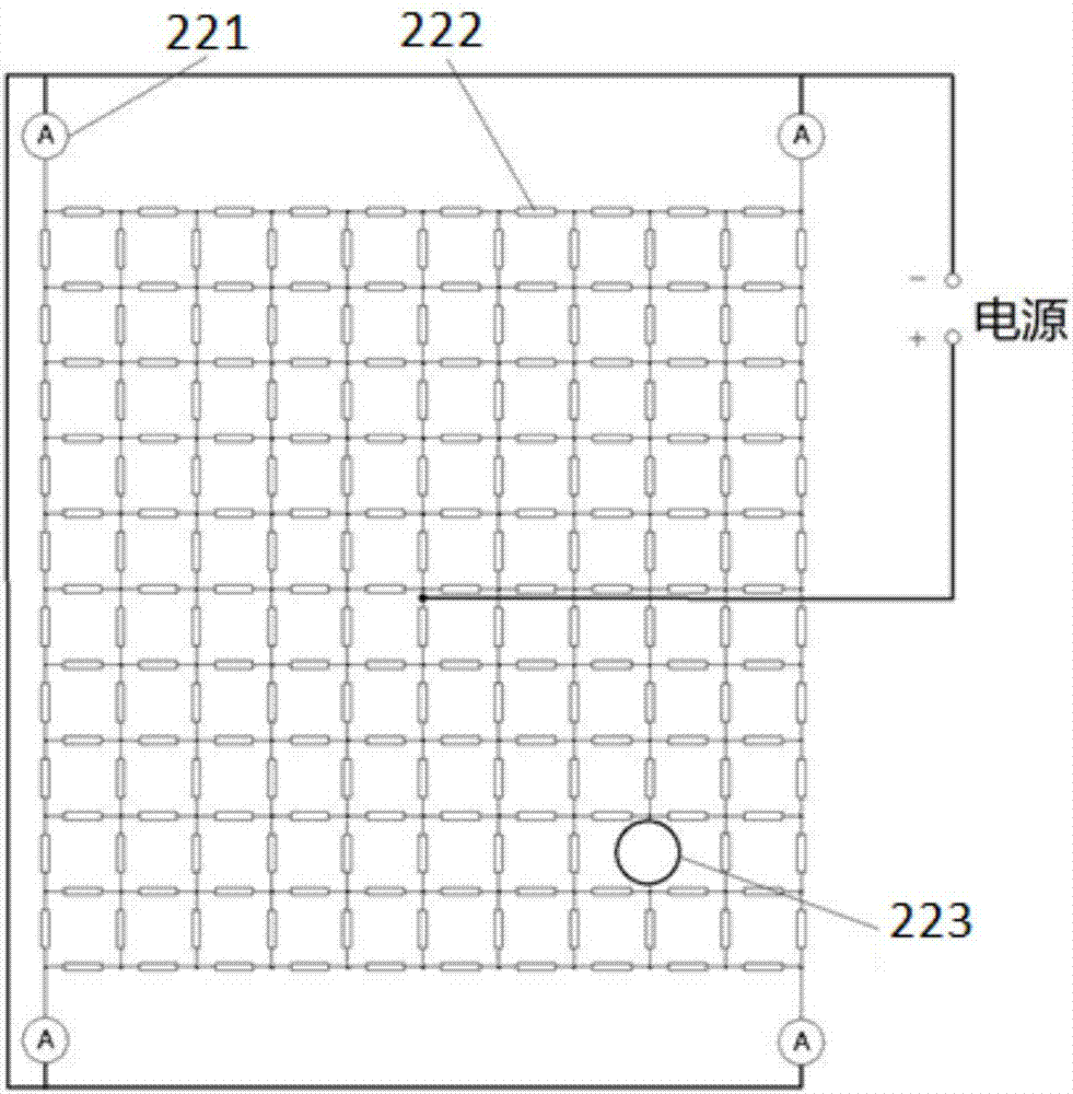 Automobile tire anti-blasting early warning device based on conductive film and control method thereof