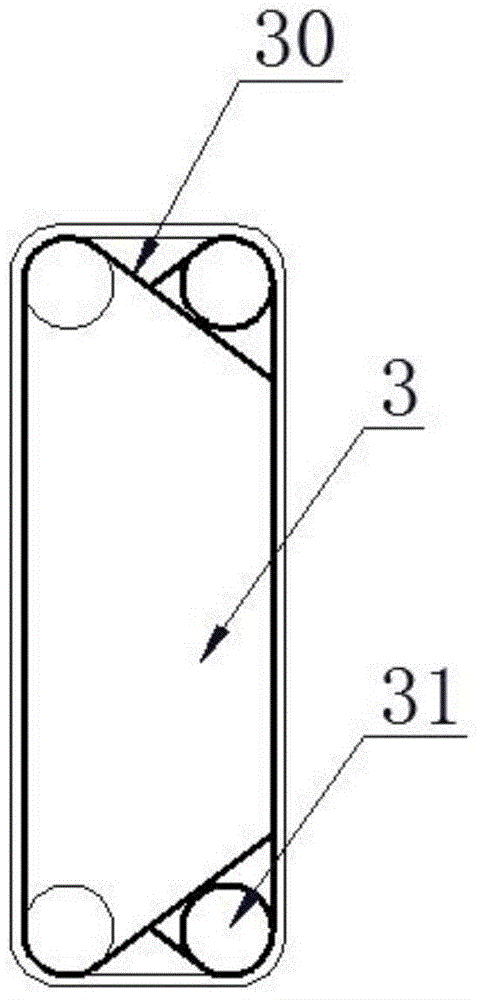 Filtering type plate heat exchanger