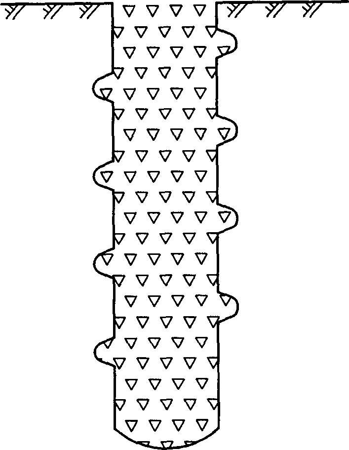 Grouted screw pile ,construction method therefor and grouting arrangement employing same