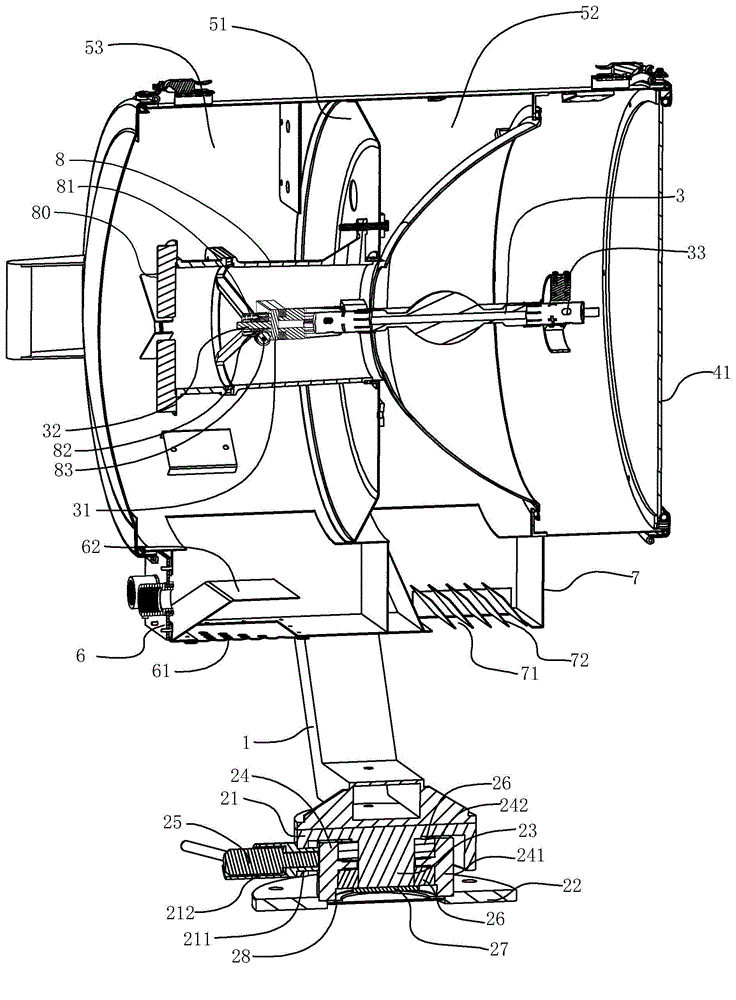 Fish luring searchlight