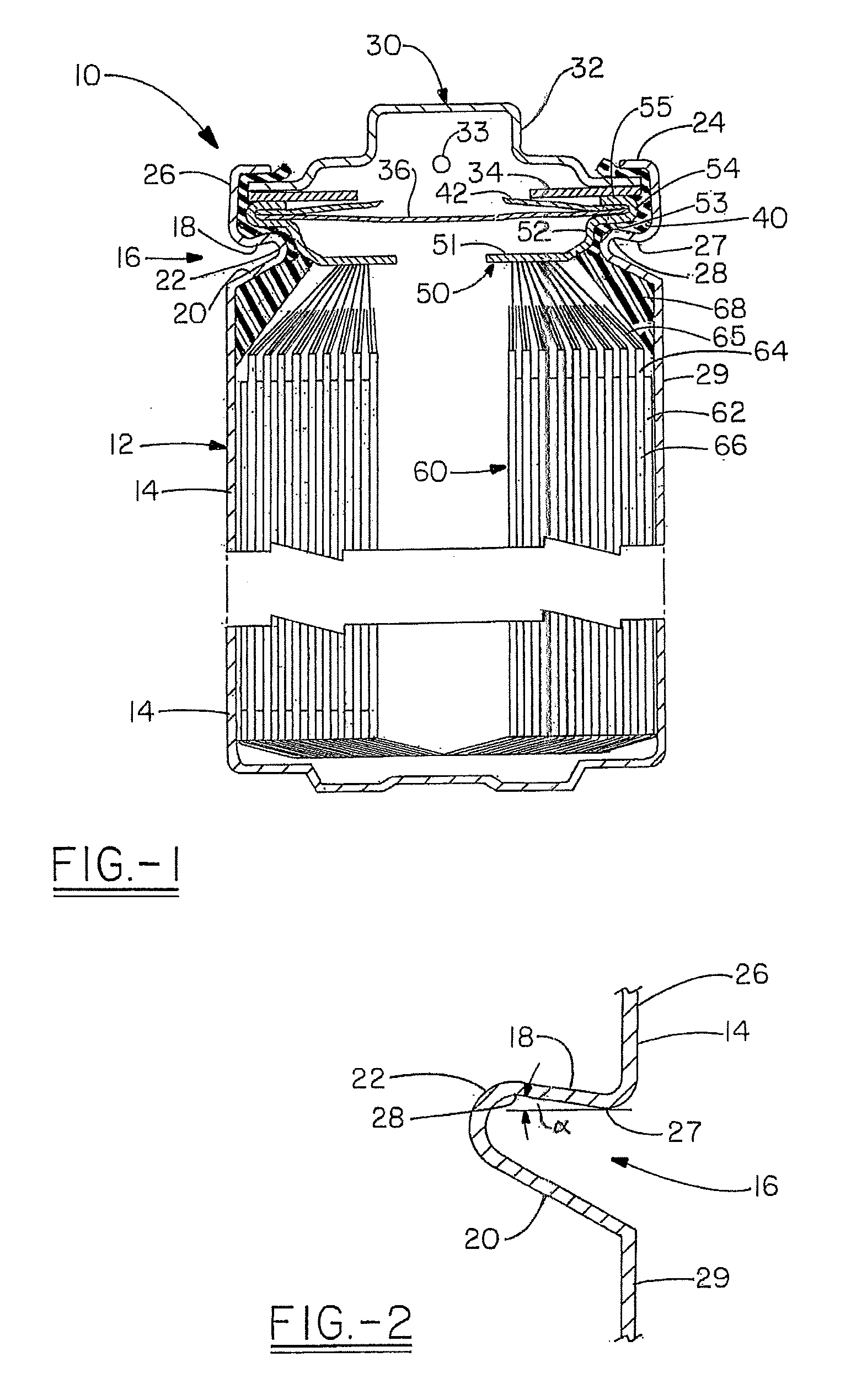 Closure Assembly with Low Vapor Transmission for Electrochemical Cell