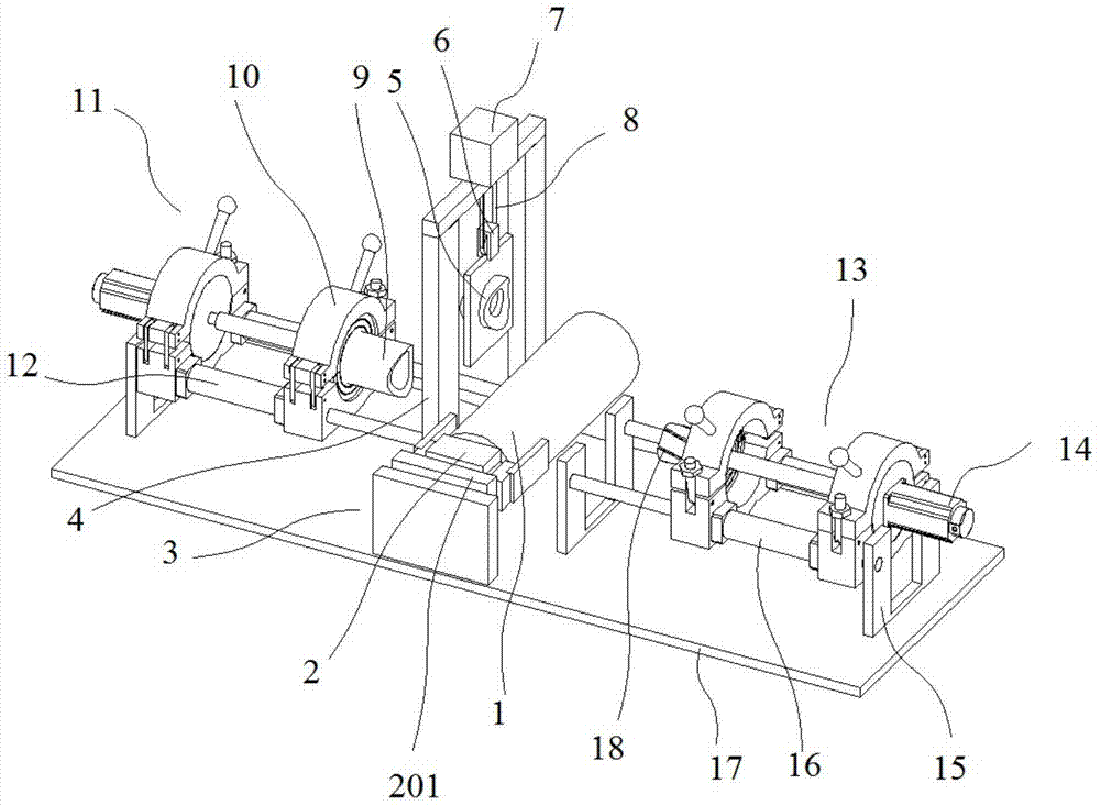 Three-way pipe heating docking equipment