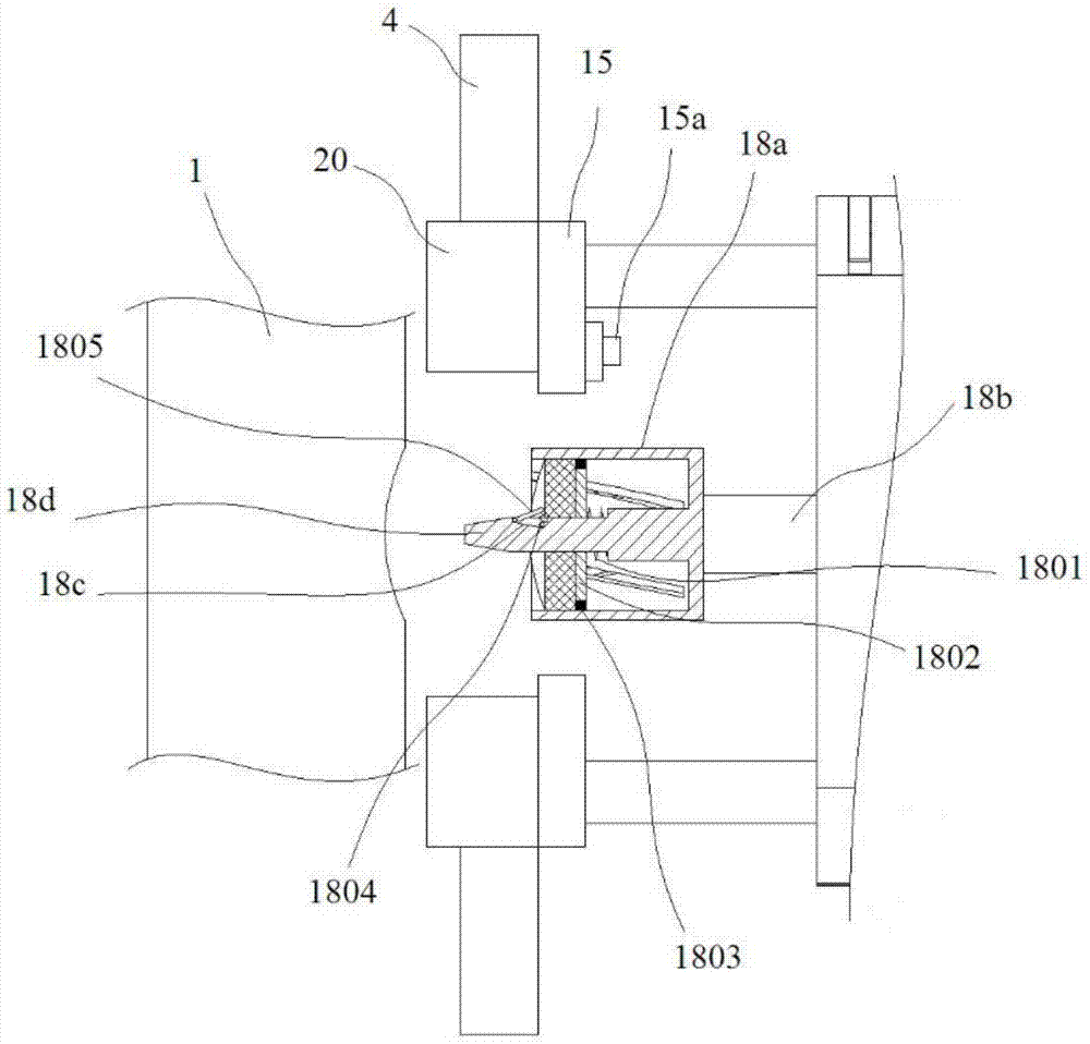 Three-way pipe heating docking equipment