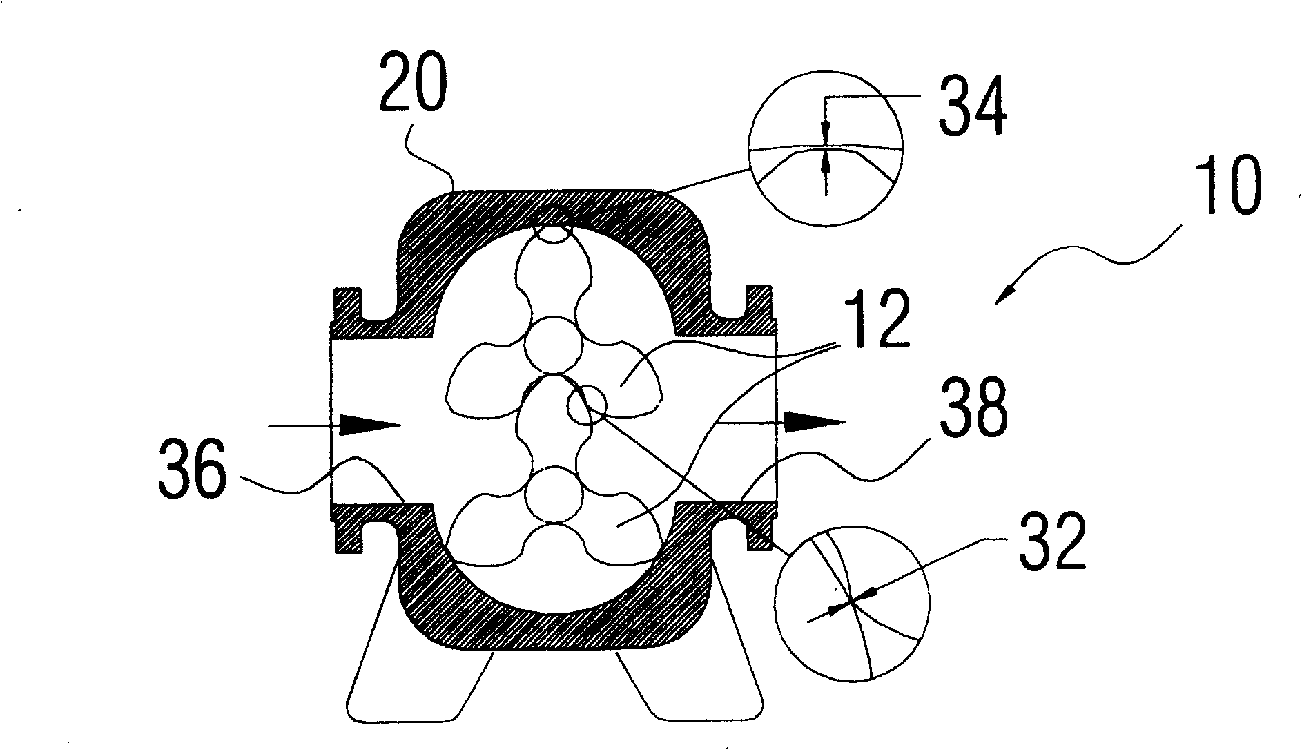 High pressure roots blower