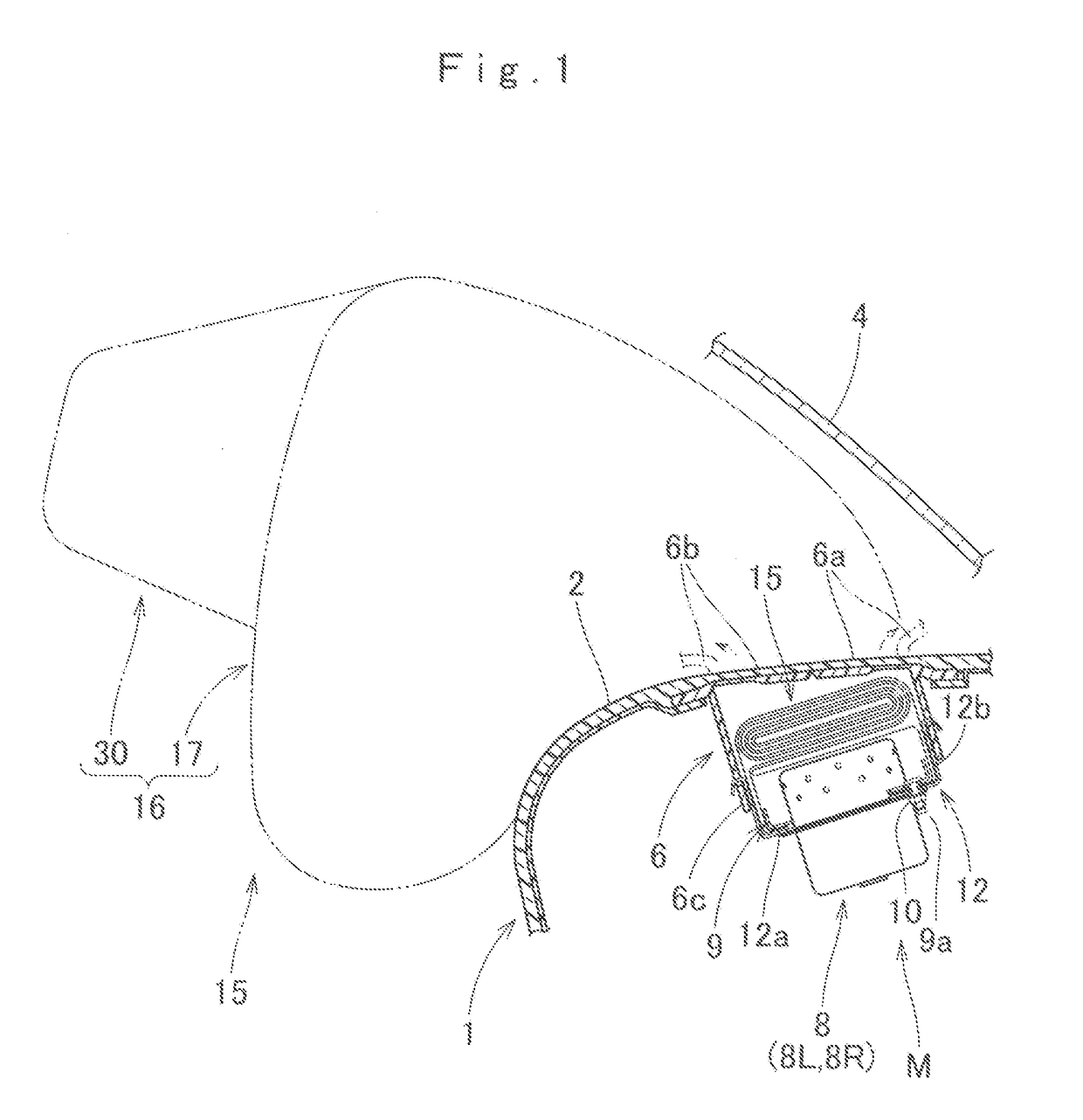 Airbag device for a front passenger seat