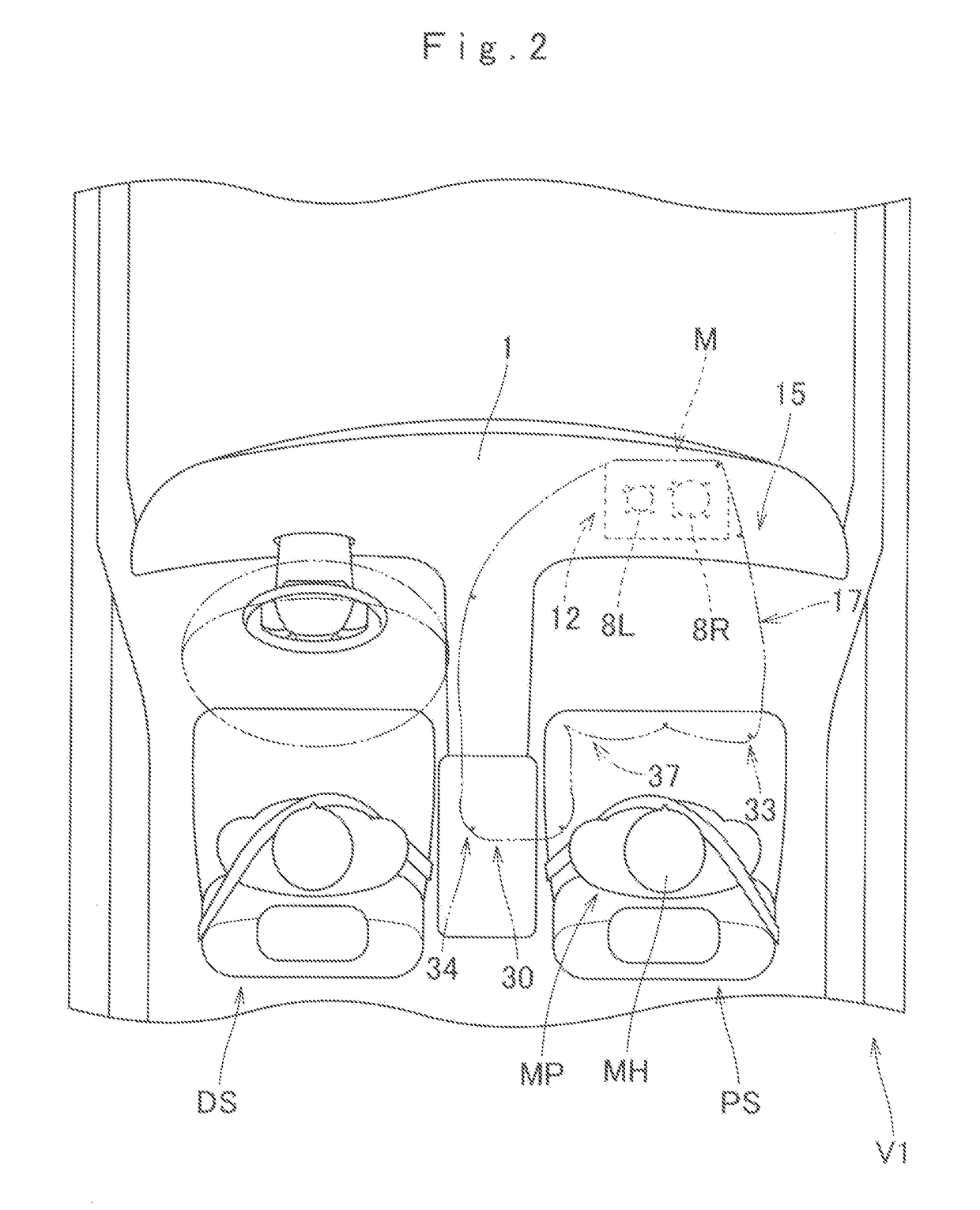 Airbag device for a front passenger seat