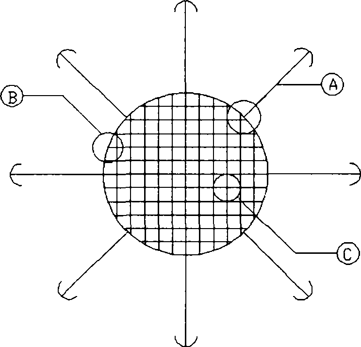 Low-cost fixed artificial floating island capable of being rapidly constructed