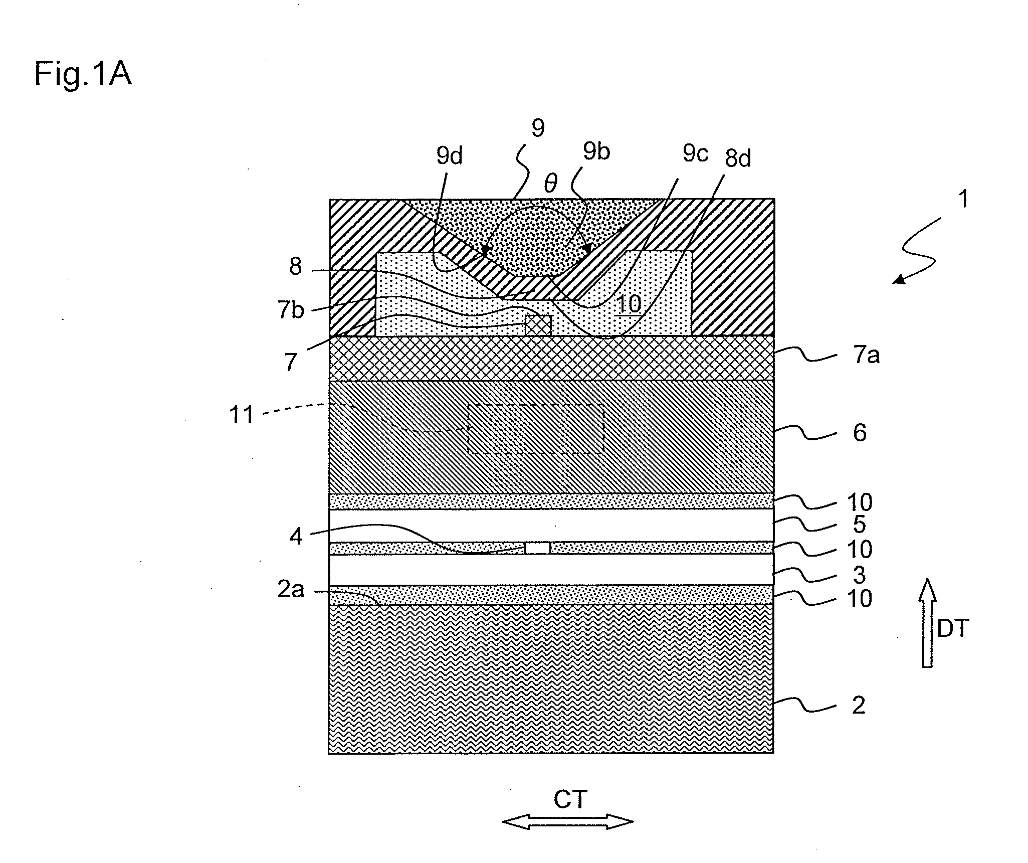 Thermally-assisted magnetic recording head having temperature sensor embedded on dielectric waveguide