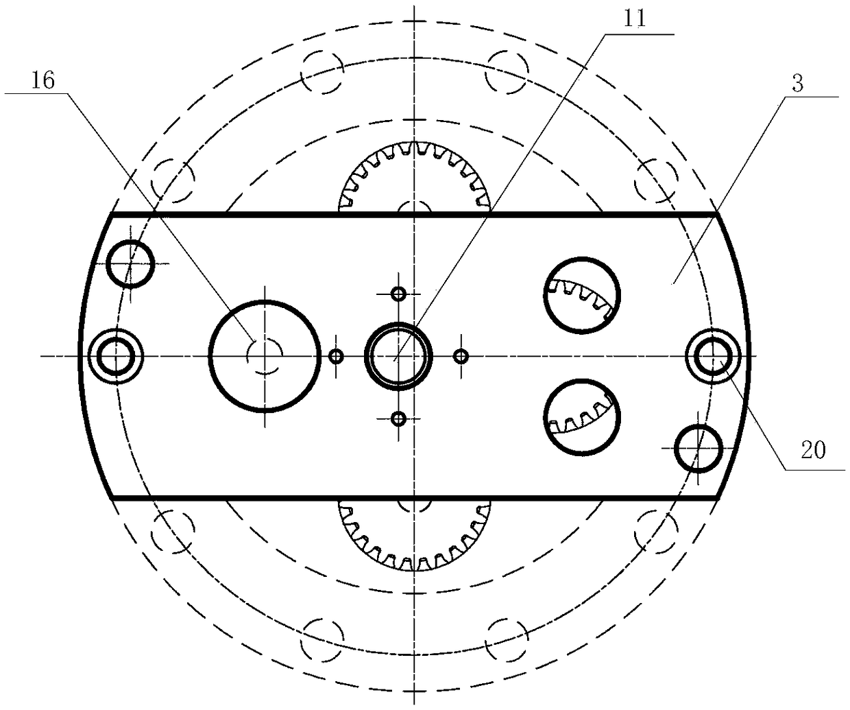 Device for quantitatively measuring micro rotating torque of gear in real time and use method thereof