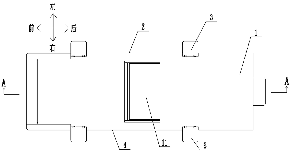 Stand column gap adjustable type garbage compression station