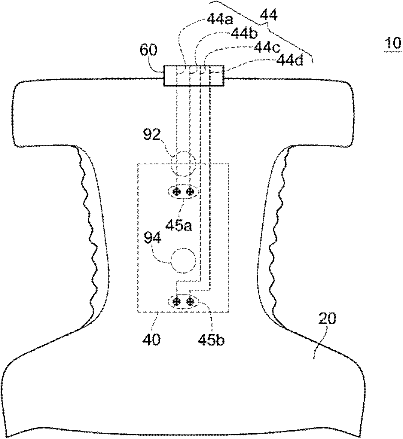 Diaper having a wetness detector, system thereof and wetness detecting method