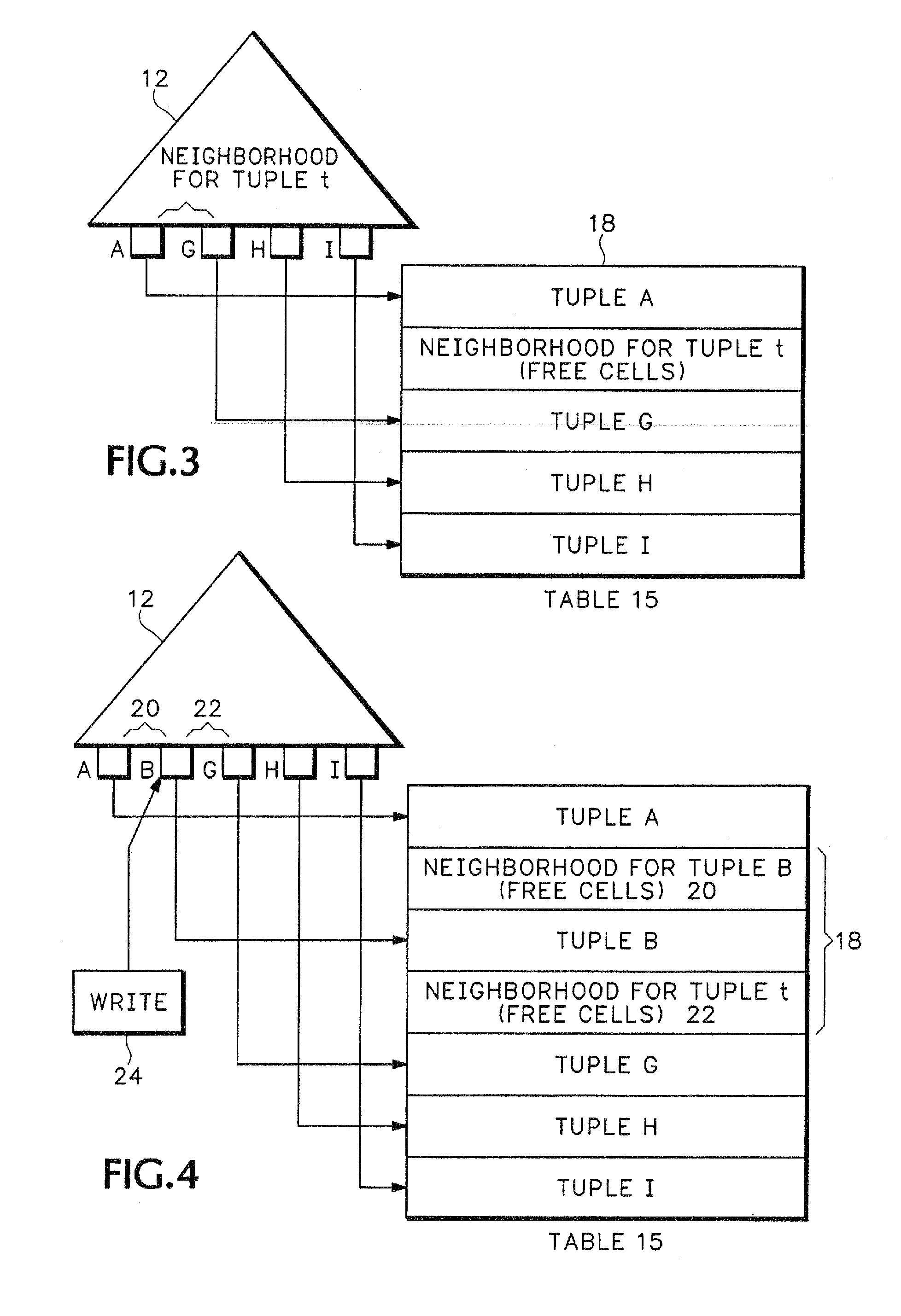 Neighboring locking technique for increasing concurrency among transactions