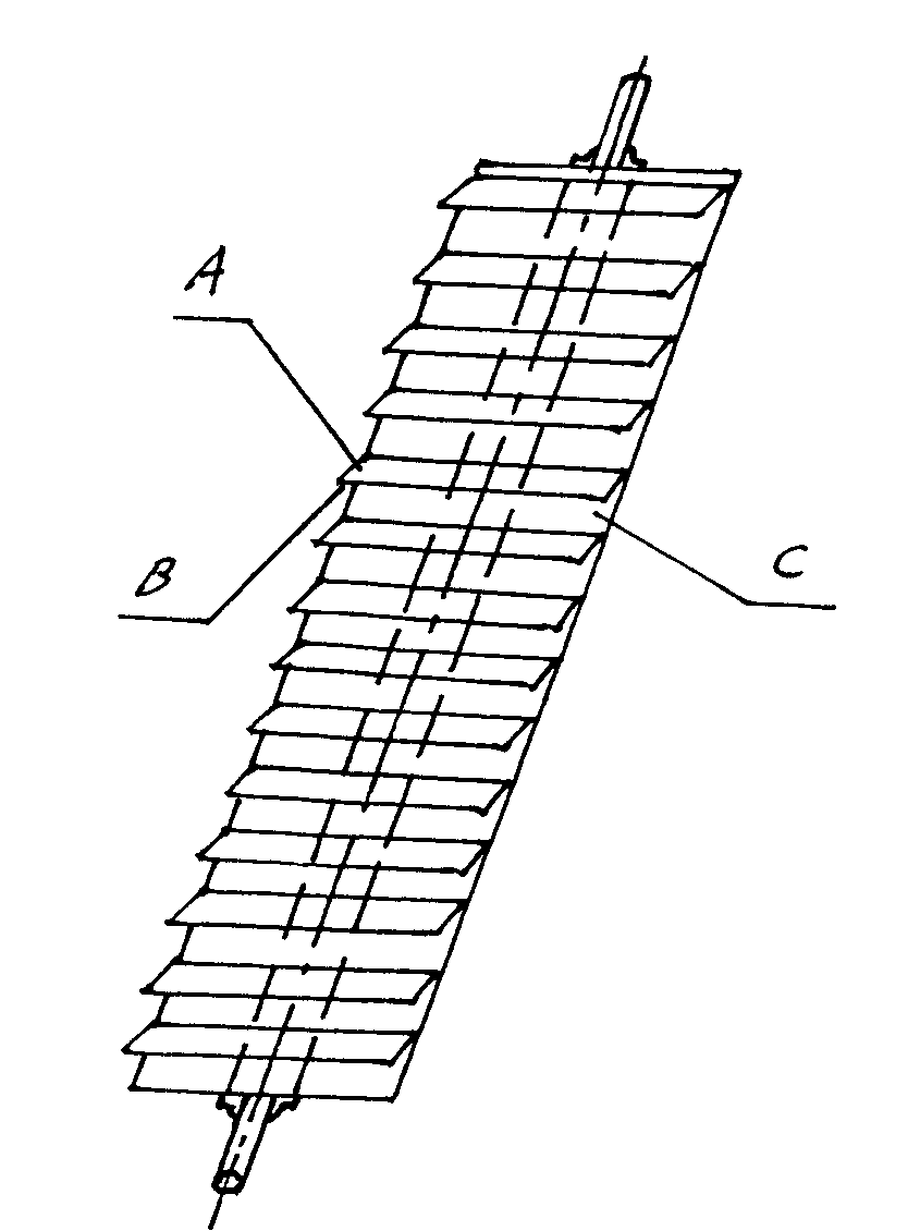 Solar water-heating and air-conditioning heating system employing gas or oil to aid heating