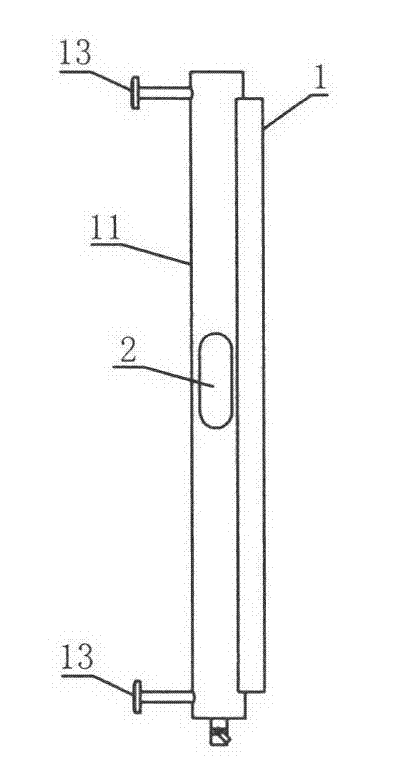 Homotaxial magnetic turning column liquid level meter