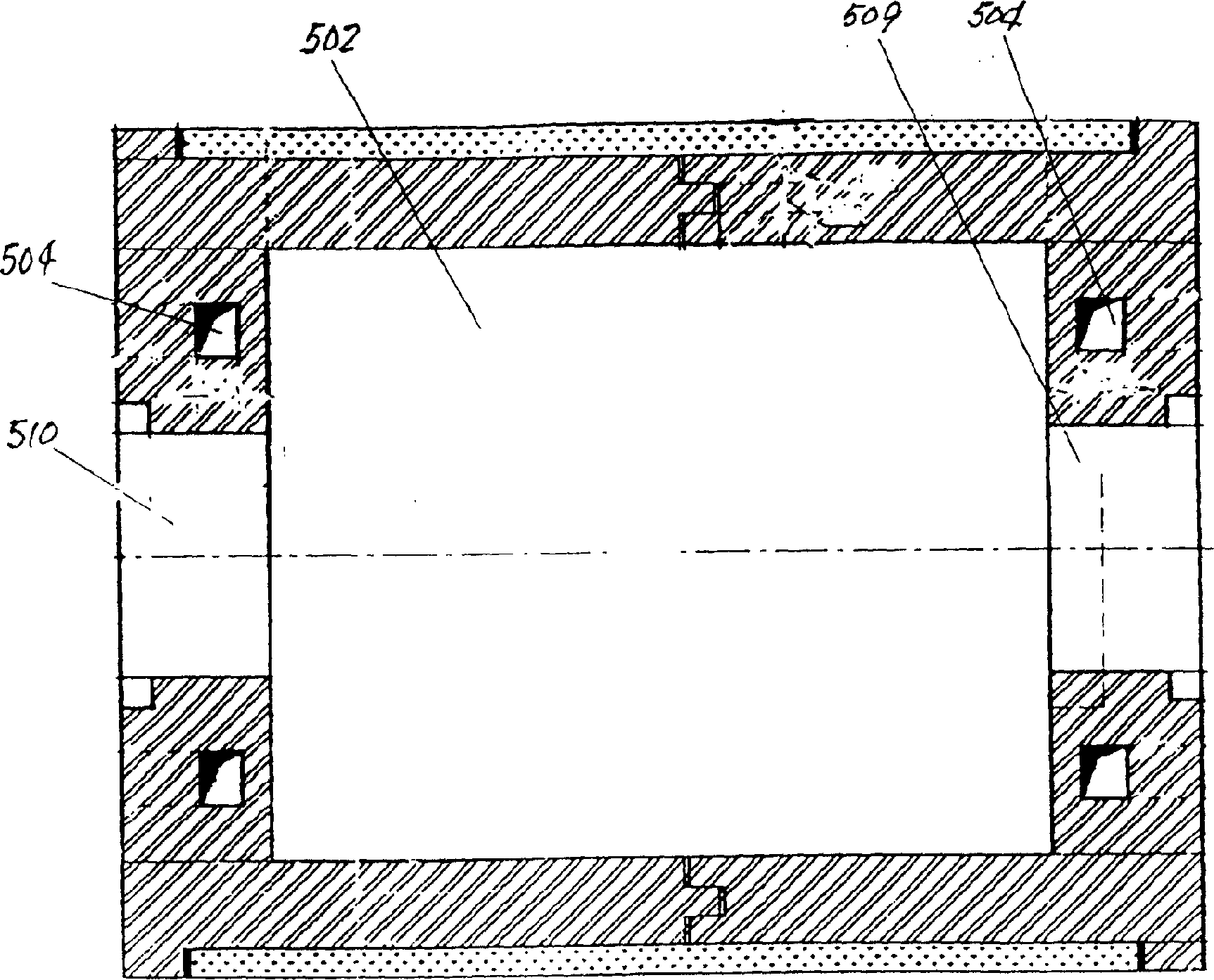 Casting type coke carbonizing furnace